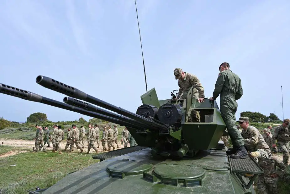 Croatia Demonstrates Its BOV 3 20mm Mobile Anti Aircraft Gun System During Exercise Shield 24 925 002