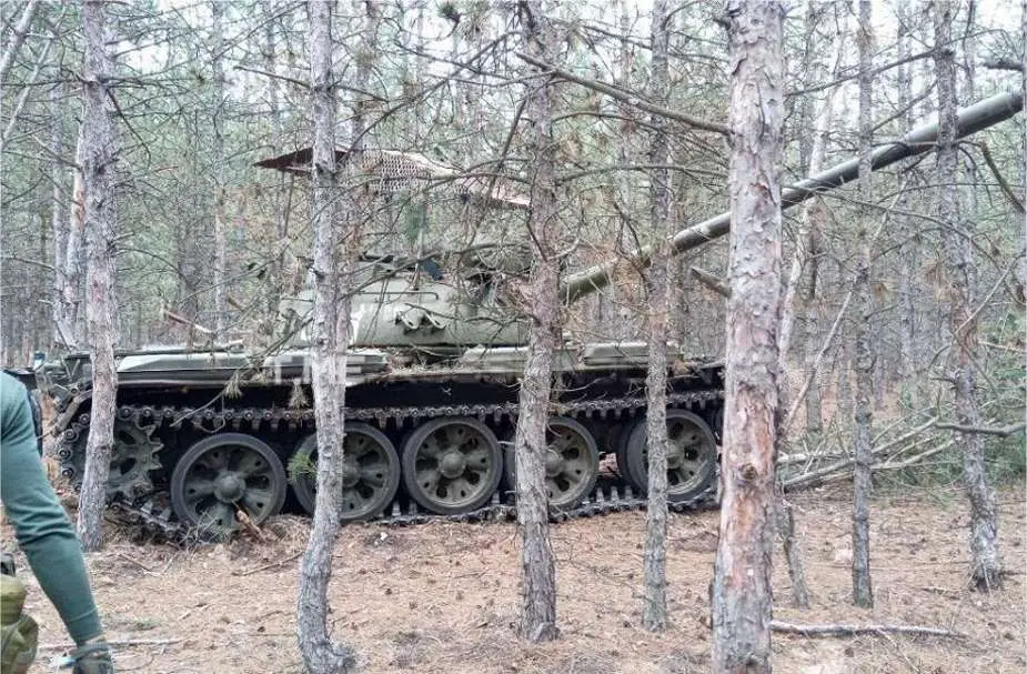 Russian forces use old T-55 main battle tanks in Ukraine