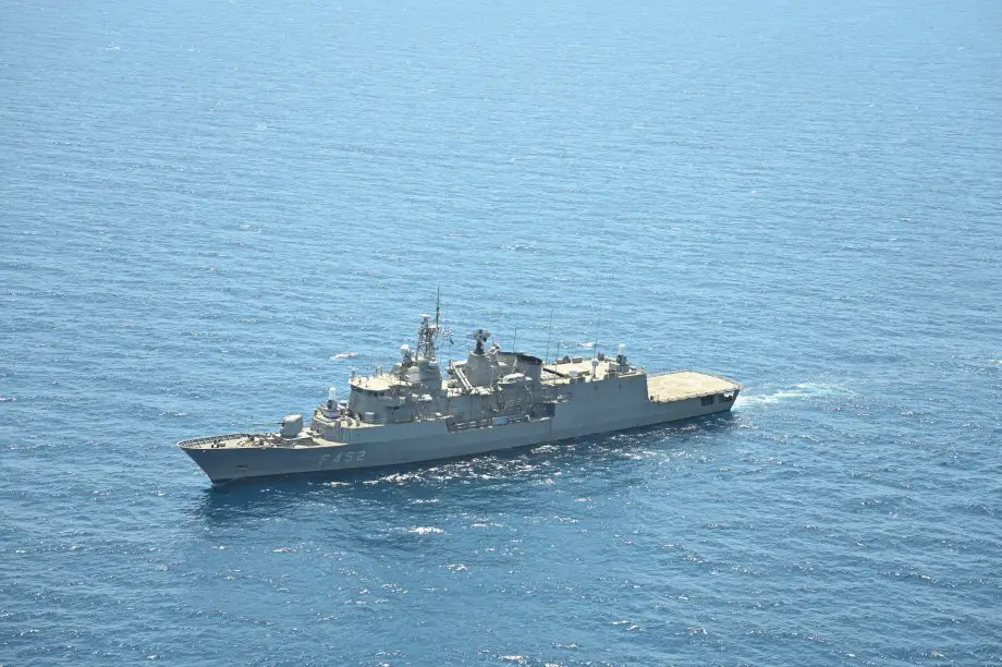 Greek Navy's Hydra class frigate Hydra shoots down 2 Houthi drones