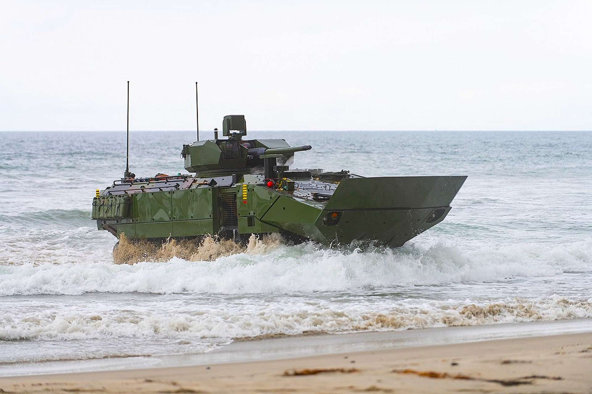 BAE Systems has been awarded a $184.4 million contract to deliver 30 ACV-30 amphibious combat vehicles, increasing turreted firepower available for future coastal operations (Picture Source: BAE)