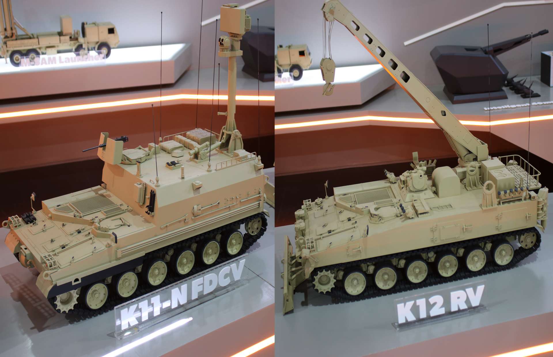 Hanwha’s new K11-N coastal defense FDC vehicle and K12 recovery vehicle expand the K9 artillery family into a mobile land-sea fire support ecosystem (Picture source: Army Recognition Group).