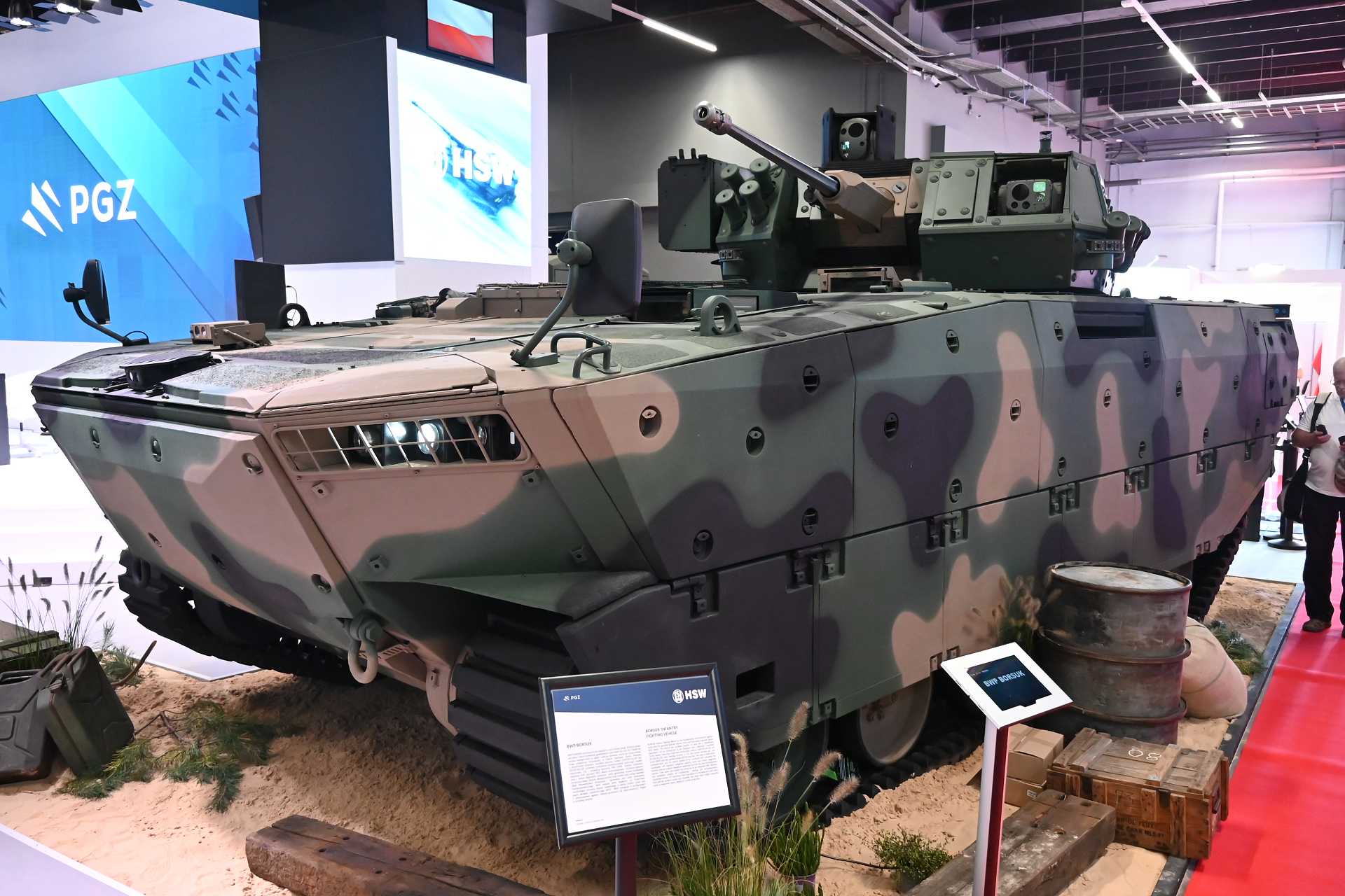 The Borsuk IFV is Poland’s next-generation amphibious infantry fighting vehicle, equipped with a remote-controlled 30mm turret, Spike-LR anti-tank missiles, and advanced digital systems, designed to replace the aging BWP-1 and enhance frontline mobility, firepower, and NATO interoperability.