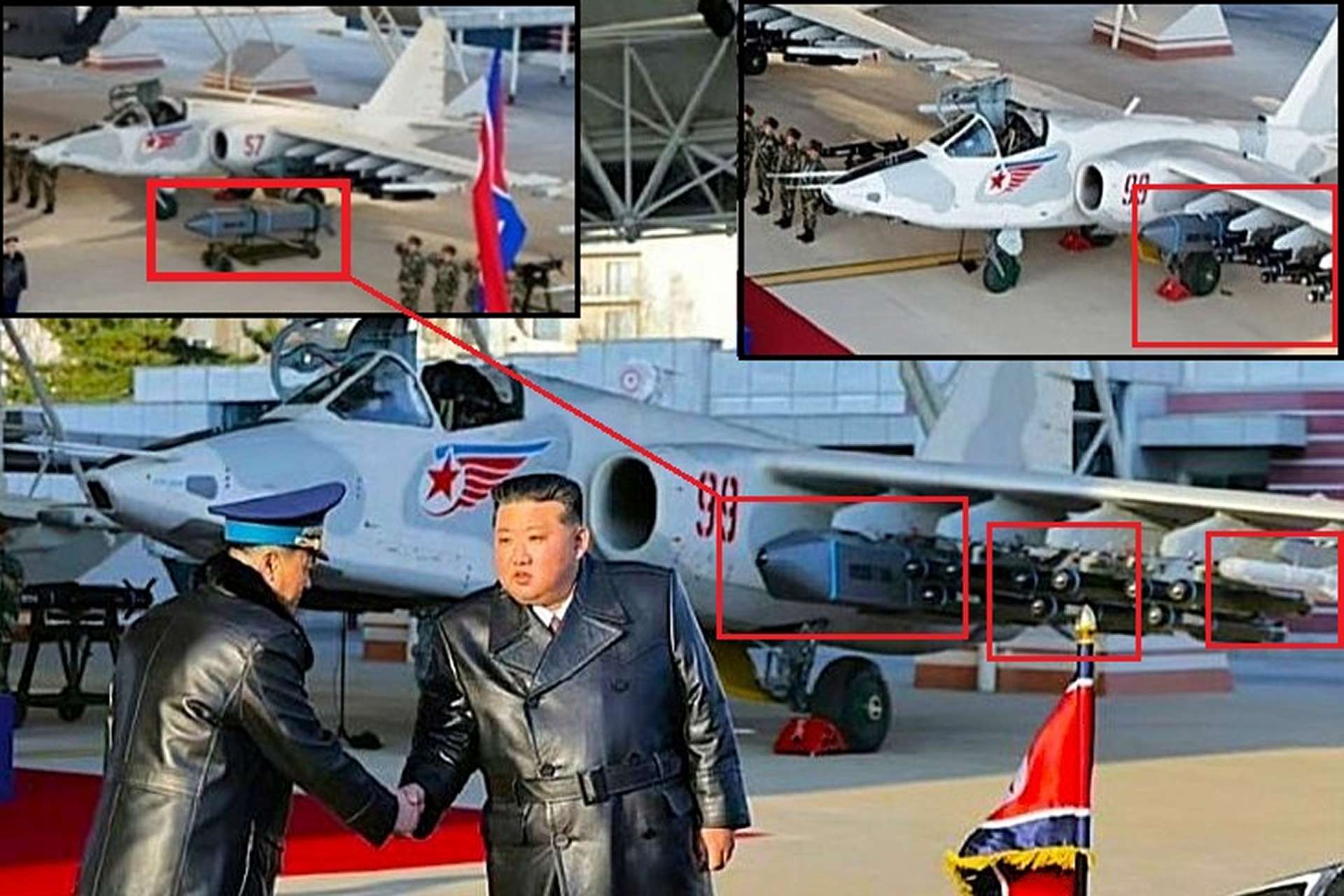 North Korea’s newly configured Su-25 carries a Taurus-style cruise missile, SDB-like precision glide bombs and a self-defense missile, turning the once low-level attack jet into a stand-off strike platform (Picture Source: North Korean MoD)