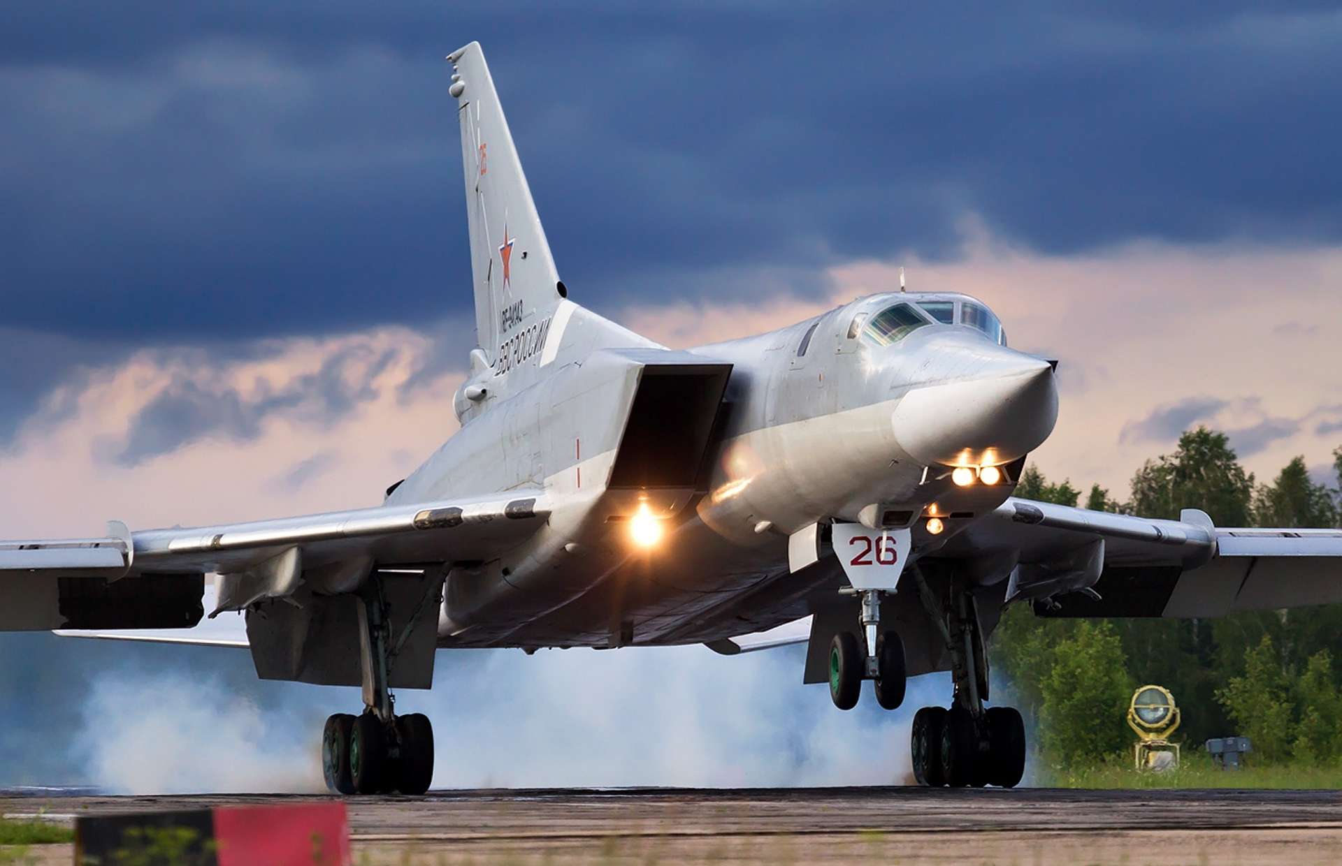Russian Tu-22M3 Backfire bomber, near-Mach 2 and armed with Kh-22 and Kh-101 standoff cruise missiles, patrols over the Black Sea (Picture source: Wikicommons).