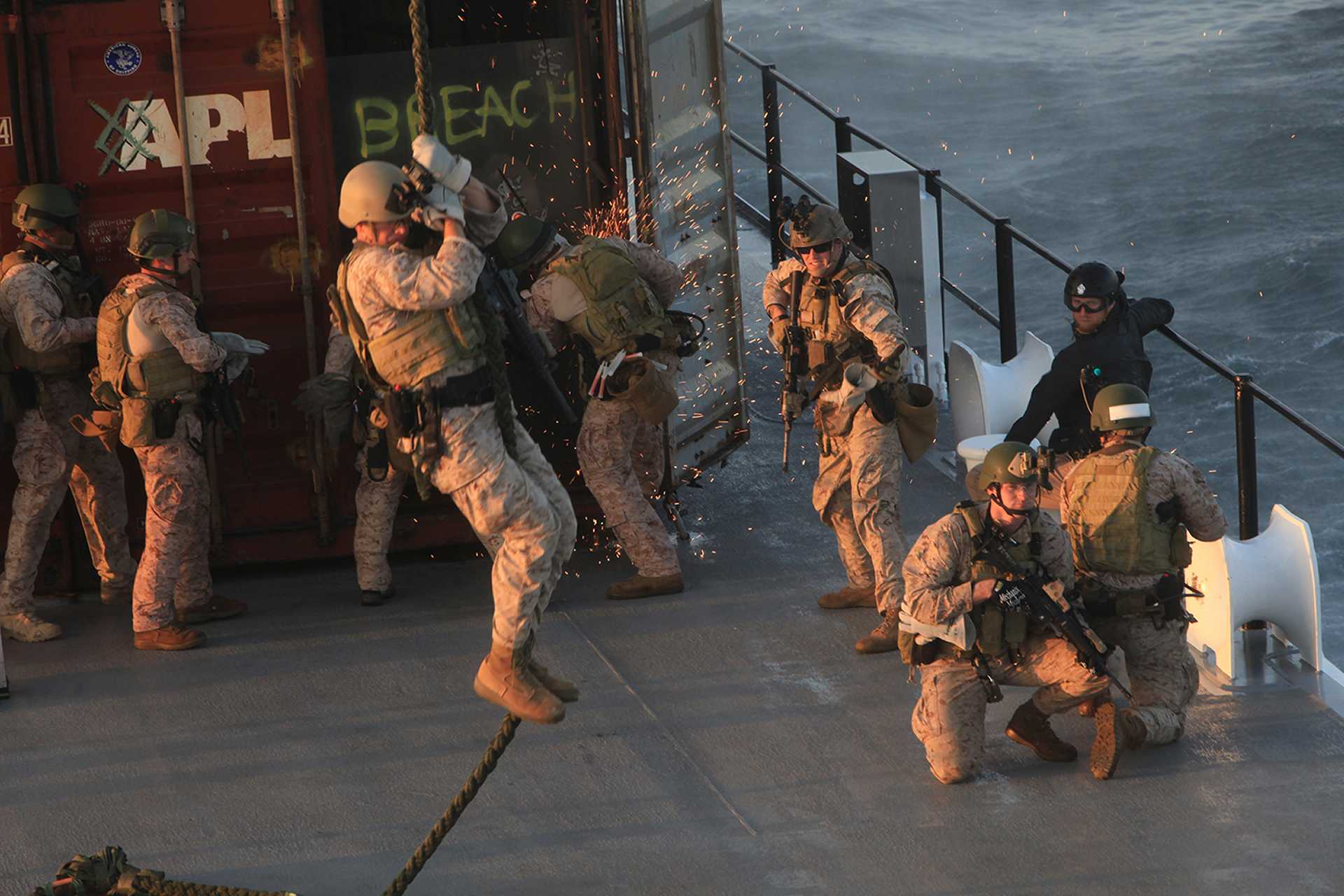 The seized material was described as dual-use components potentially useful for Iran’s missile program, and U.S. officials tied the timing to intensified Iranian efforts to rebuild its ballistic missile arsenal before another confrontation with Israel. (Picture source: US Navy)