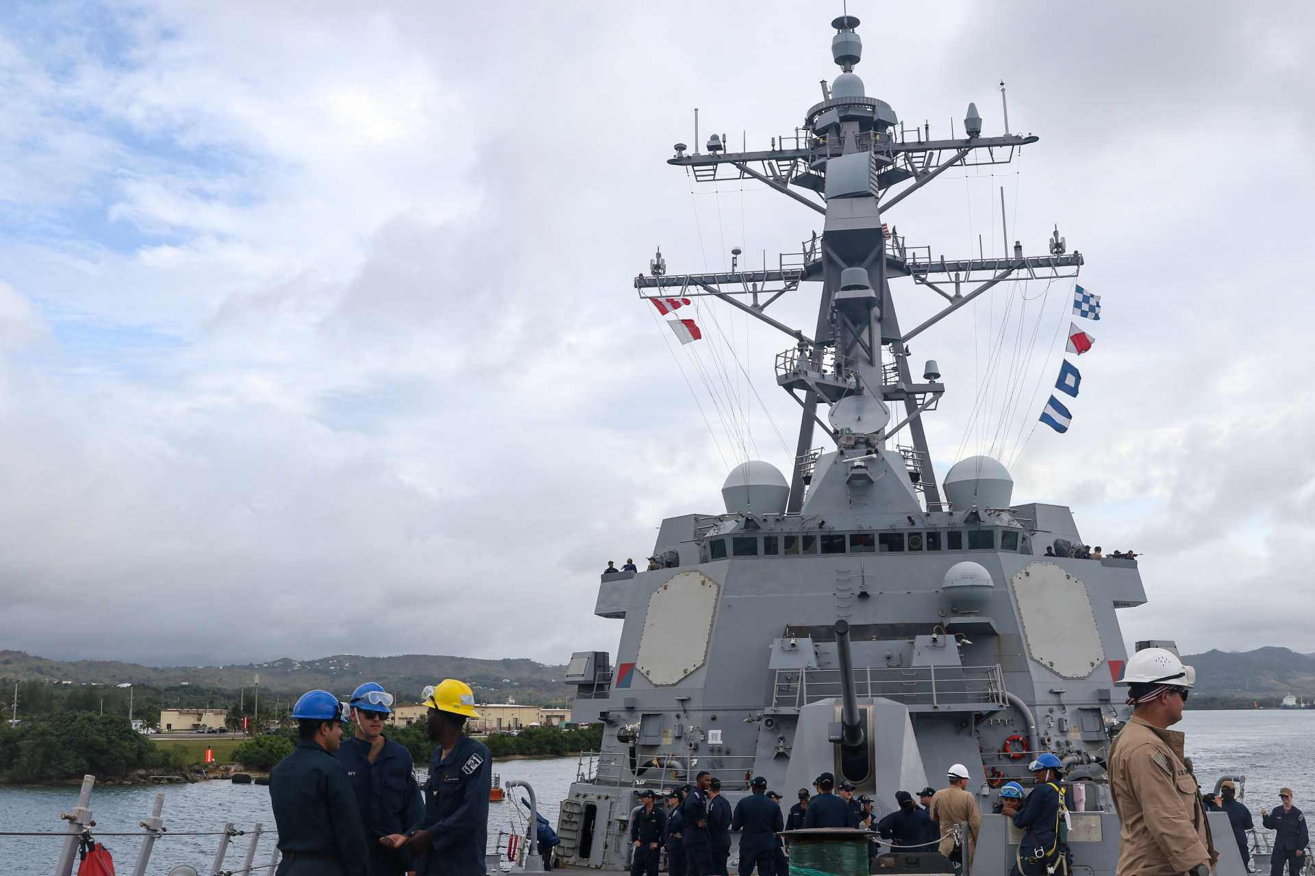 USS Frank E. Petersen Jr. (DDG 121) Arleigh Burke-class guided-missile destroyer departed Guam on December 20, 2025, to conduct U.S. 7th Fleet operations as part of the Abraham Lincoln Carrier Strike Group, reinforcing U.S. naval presence and commitment to a free and open Indo-Pacific.
