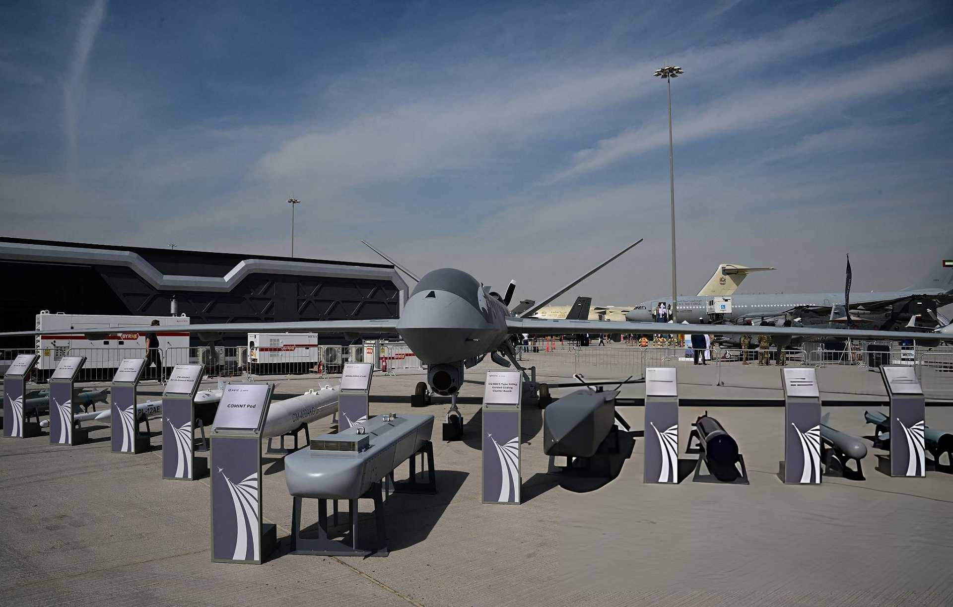 China’s Wing Loong X unveiled for the first time at Dubai Airshow 2025, featuring submarine-hunting capabilities and long-endurance flight performance.