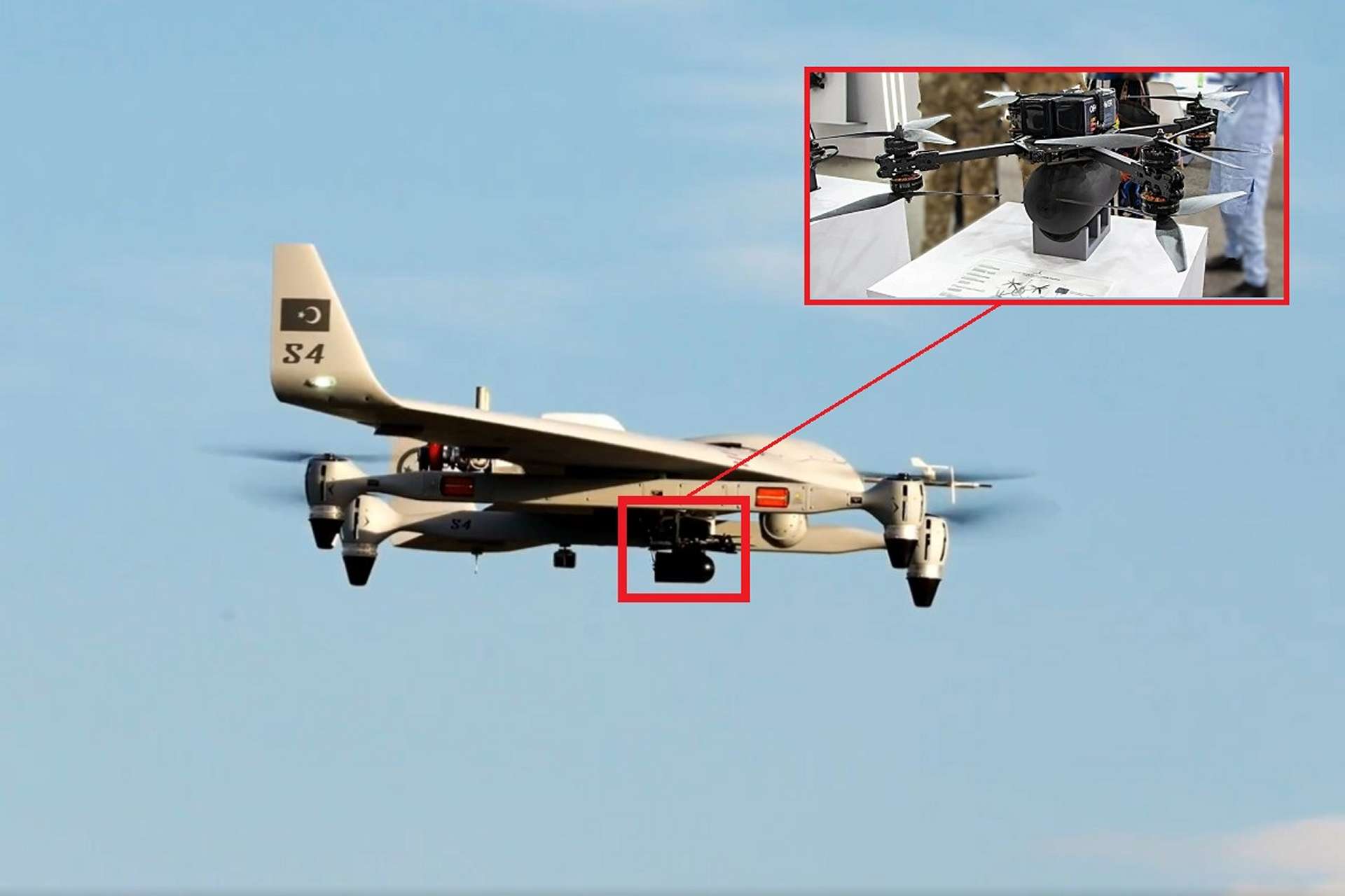 Baykar’s successful November 2025 test saw its Bayraktar Kalkan VTOL UAV release a compact FPV drone midair, showcasing a new step toward distributed unmanned tactics and layered drone systems shaped by recent battlefield innovations (Picture Source: Baykar)