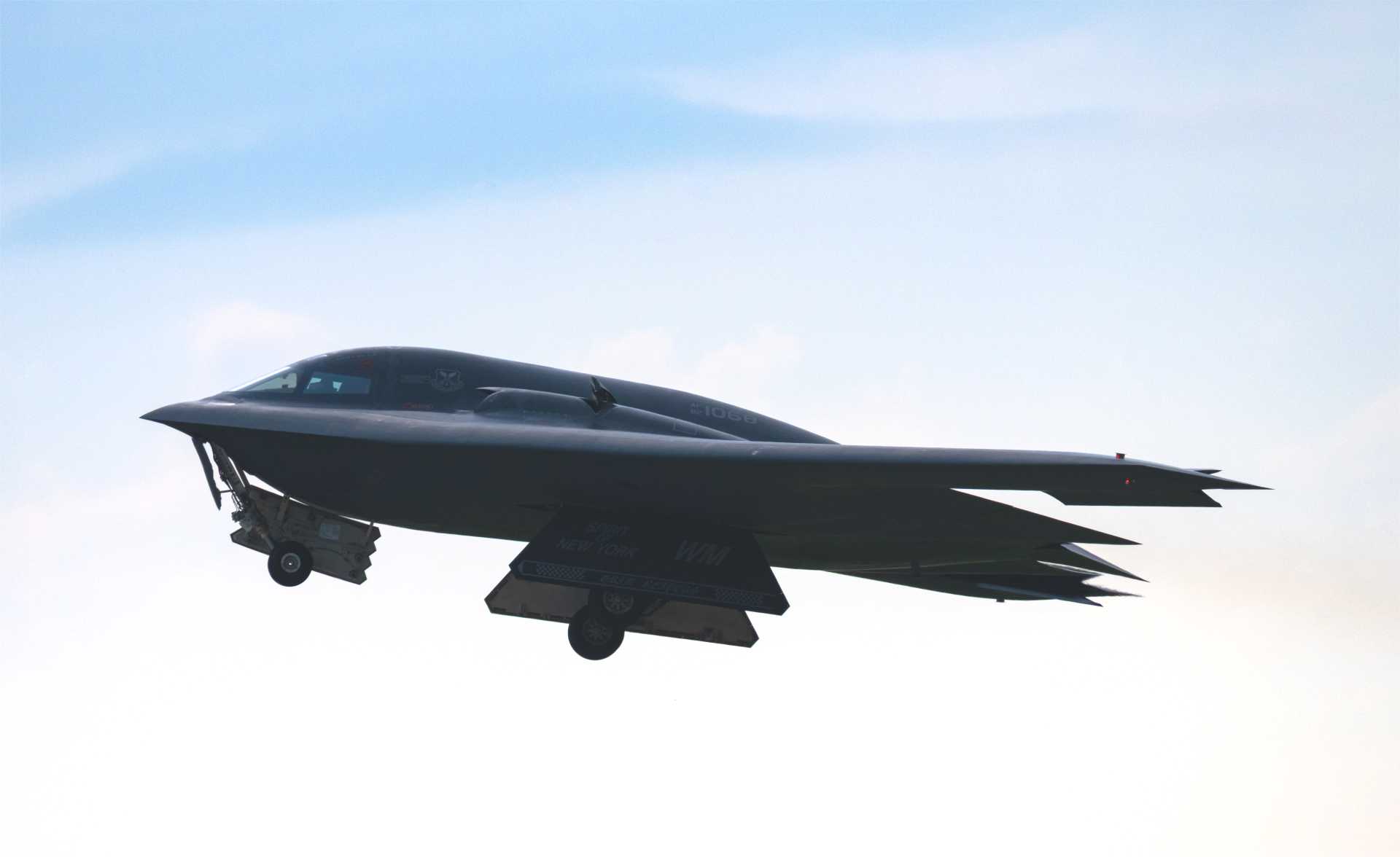 The U.S. Air Force B-2 Spirit is a long-range, stealth strategic bomber designed to penetrate advanced air defenses and deliver both conventional and nuclear payloads. With its radar-evading flying wing design and global strike capability, it remains one of the most advanced and survivable aircraft in the world.