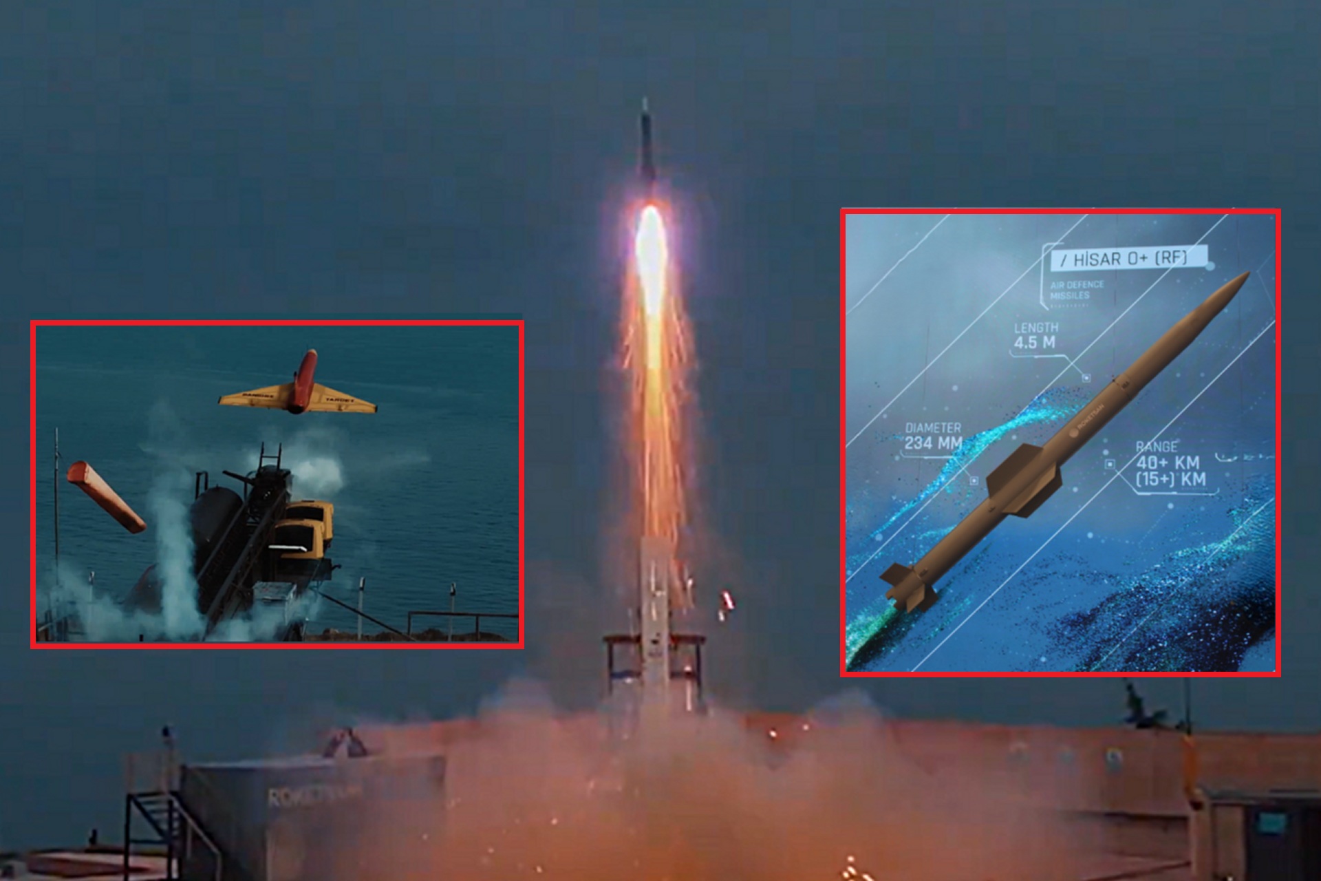 Roketsan’s HİSAR-D RF air defense missile achieved a direct hit in live-fire testing, advancing Türkiye’s indigenous layered defense against sea-based threats (Picture Source: Army Recognition Group / Roketsan)