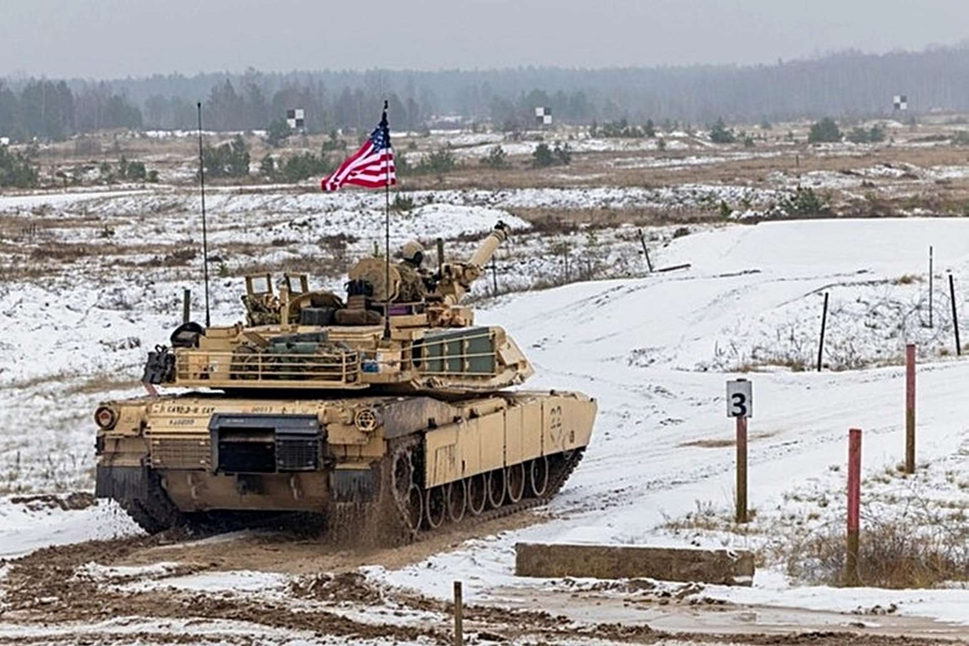 U.S. M1 Abrams crews from 3rd Battalion, 8th Cavalry Regiment are firing live rounds at Iron Spear 2025 in Latvia, using a high-tempo tank competition on NATO’s northeastern flank to prove that allied armored units can fight together effectively on Russia’s doorstep (Picture Source: U.S. Army)
