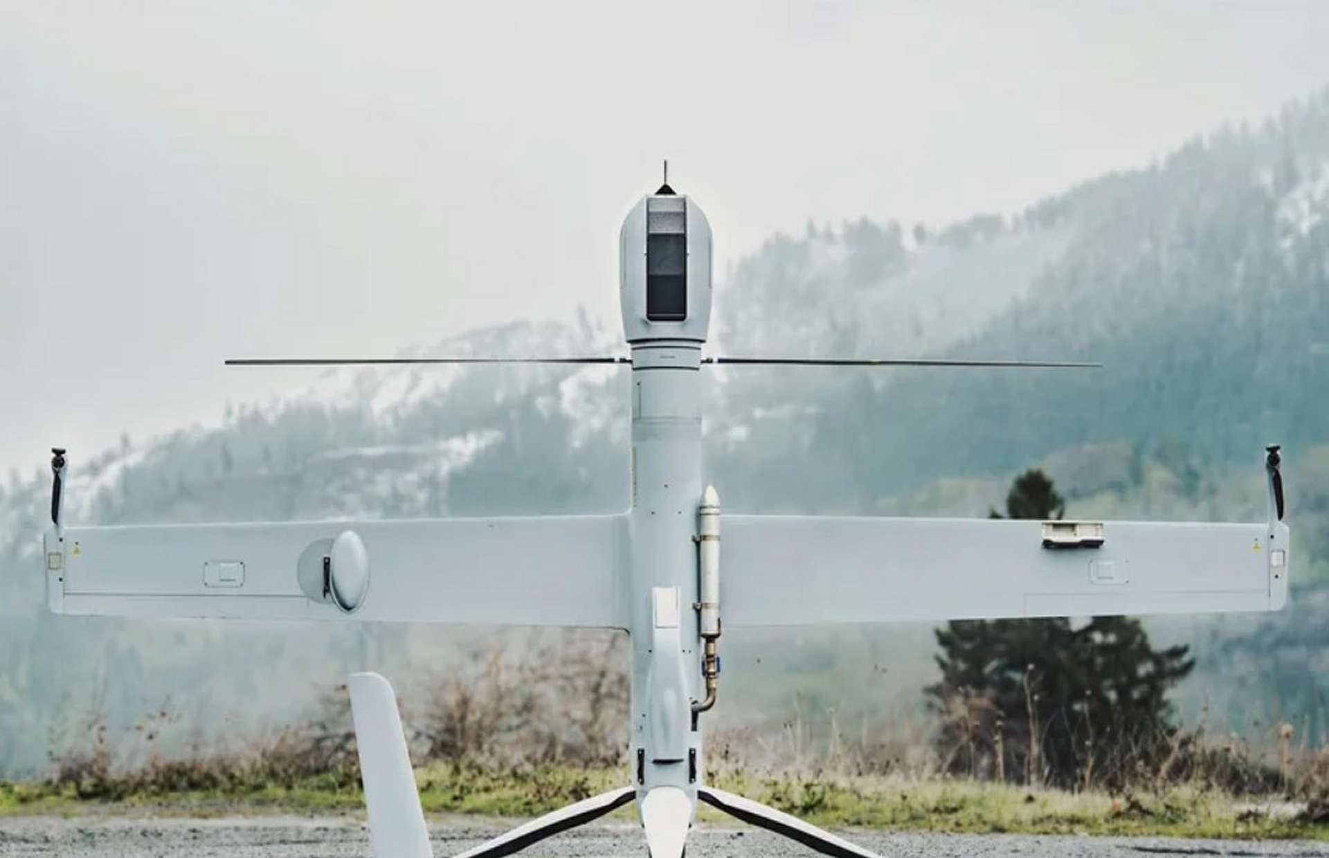 Airbus Flexrotor VTOL tactical drone with 12–14 hour endurance provides long-range EO/IR surveillance from tiny pads on land or at sea for persistent border and maritime ISTAR (Picture source: Airbus).