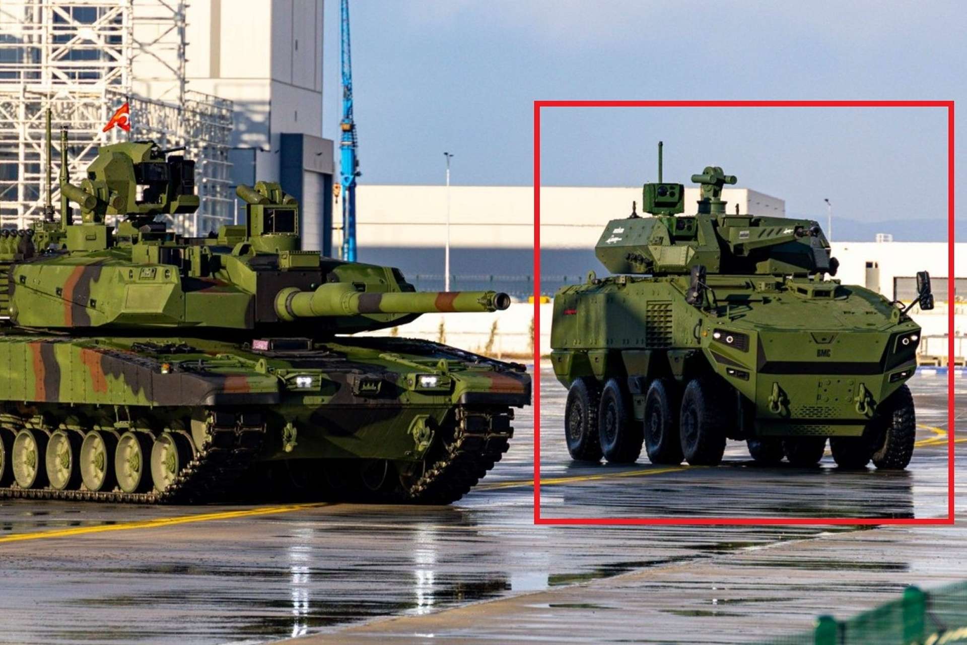 The Altuğ 8x8 is a modular, high-mobility, mine-protected wheeled combat vehicle designed to carry infantry, integrate medium to heavy weapon stations—including a 35 mm turret or 105 mm gun, and operate alongside main battle tanks in modern, networked land operations (Picture Source: X-Account/@defence_turk)