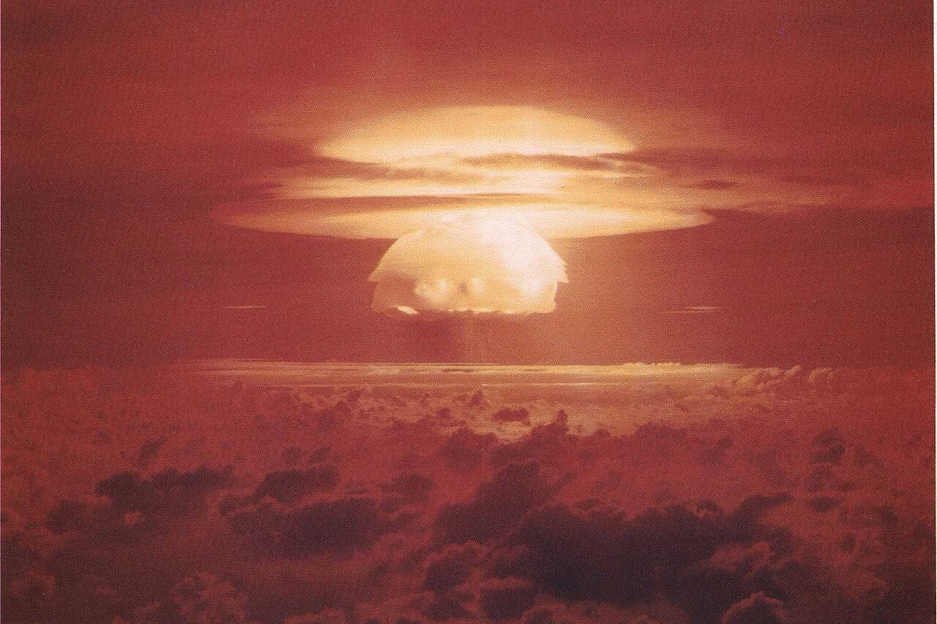 The most powerful nuclear weapon ever tested by the United States was the Castle Bravo, detonated on 1 March 1954 with a yield of about 15 megatons of TNT, significantly exceeding its originally predicted yield of around 6 megatons. (Picture source: US Department of Energy)