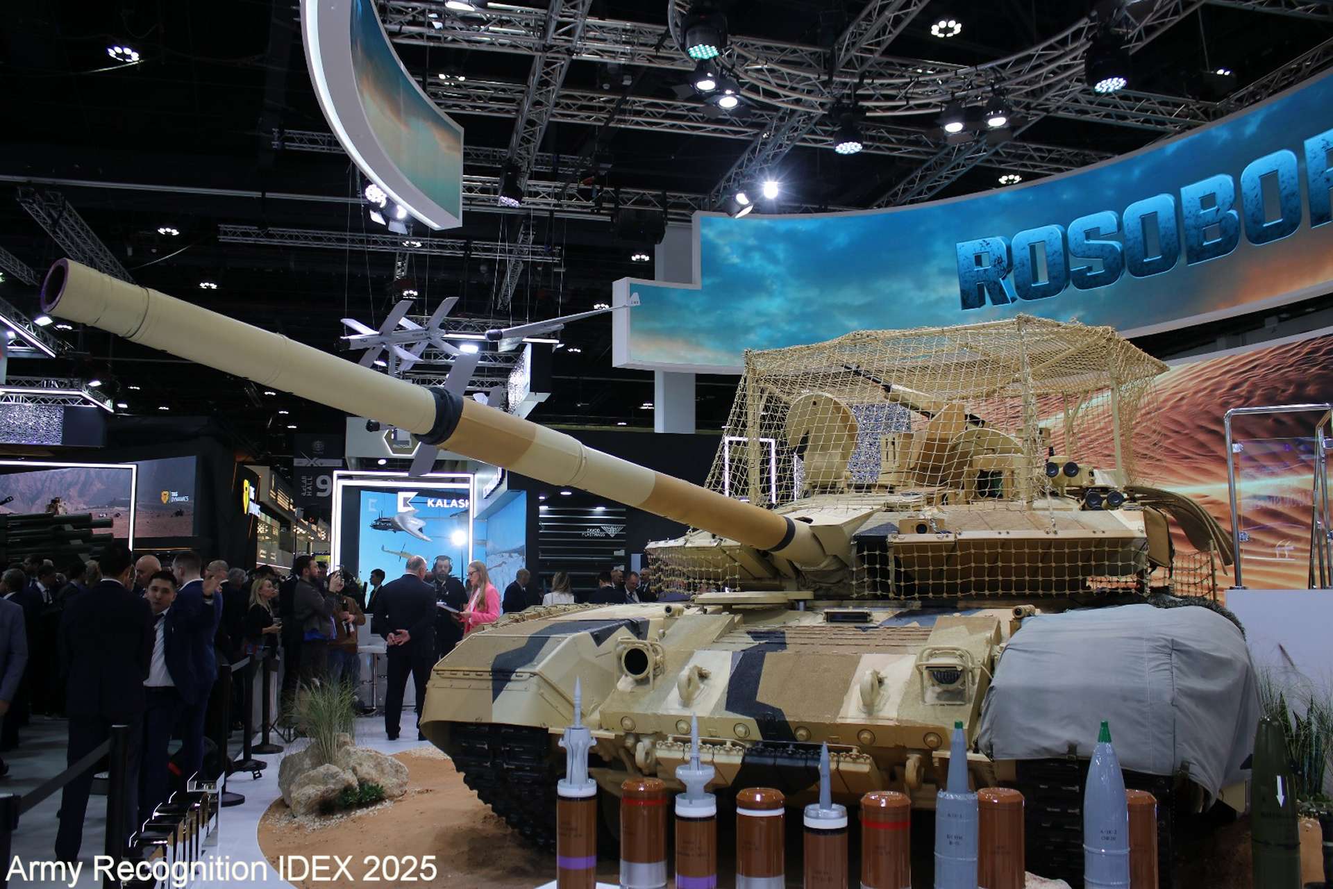 Impressive Presentation of Russian T-90MS Main Battle Tank at IDEX 2025 in UAE