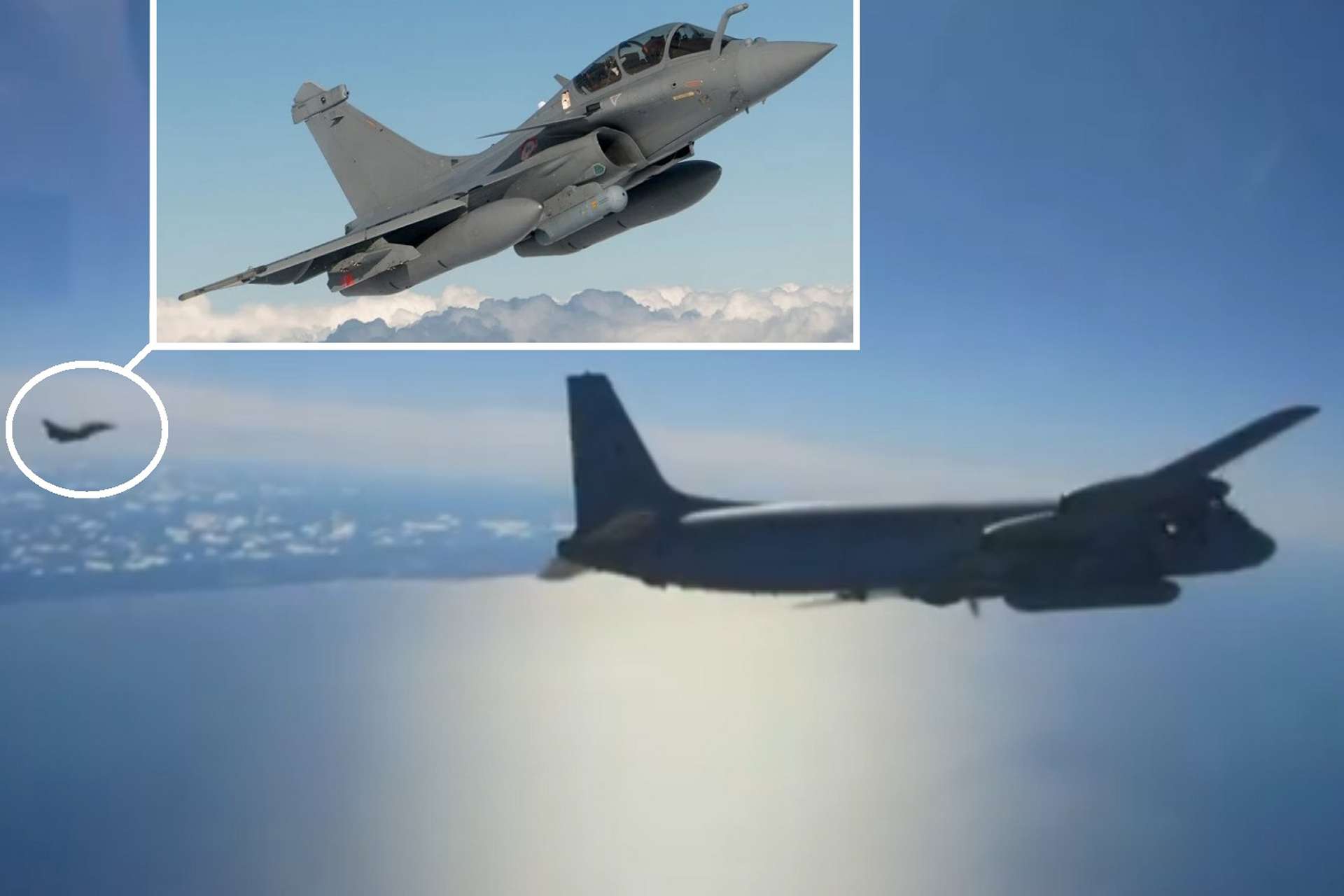 French Rafale B fighters scrambled from Lithuania under NATO Baltic Air Policing to intercept and escort a Russian Il-20 reconnaissance aircraft over the southern Baltic Sea, underscoring allied readiness and the strategic importance of air surveillance on NATO’s eastern flank (Picture source: NATO).