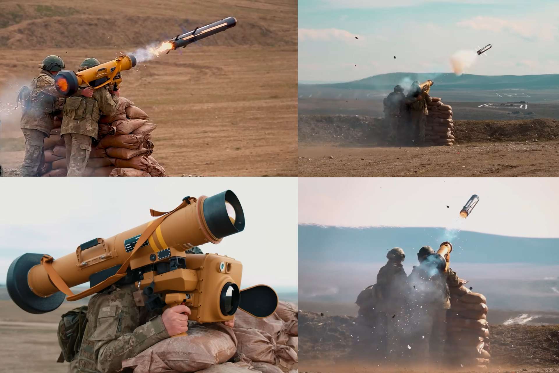 Roketsan demonstrated its KARAOK short-range anti-tank missile by achieving four direct hits across combat-relevant distances from 76 to 2,050 meters, highlighting its close-range lethality and top-attack precision for modern infantry warfare (Picture Source: Roketsan)