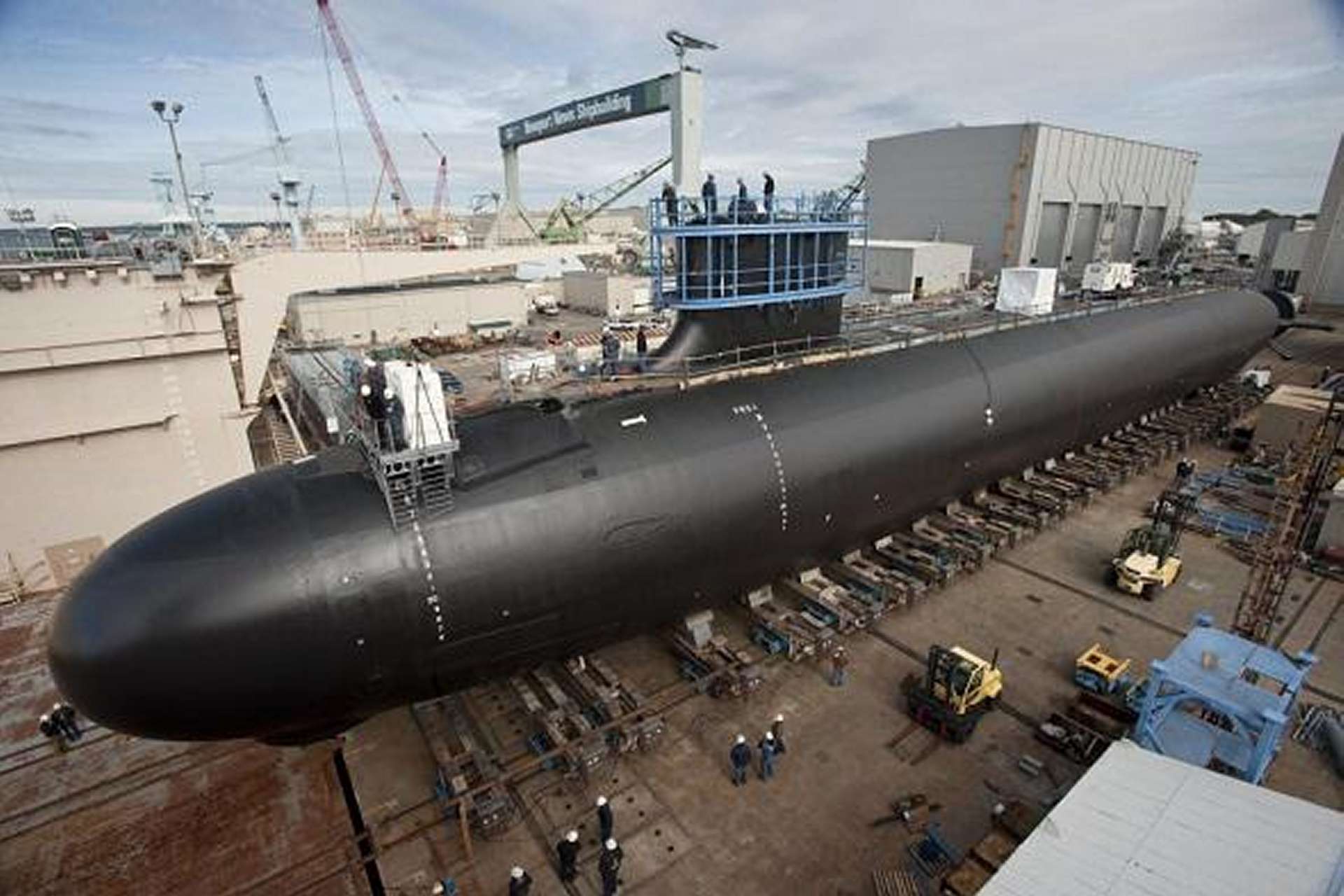 The U.S. FY2027 defense budget allocates $16.2 billion to the Columbia-class ballistic missile submarine program and submarine industrial base, reinforcing America’s sea-based nuclear deterrent through new SSBN construction, Trident II D5 missile integration, and expanded shipyard capacity (Picture source: Huntington Ingalls Industries).