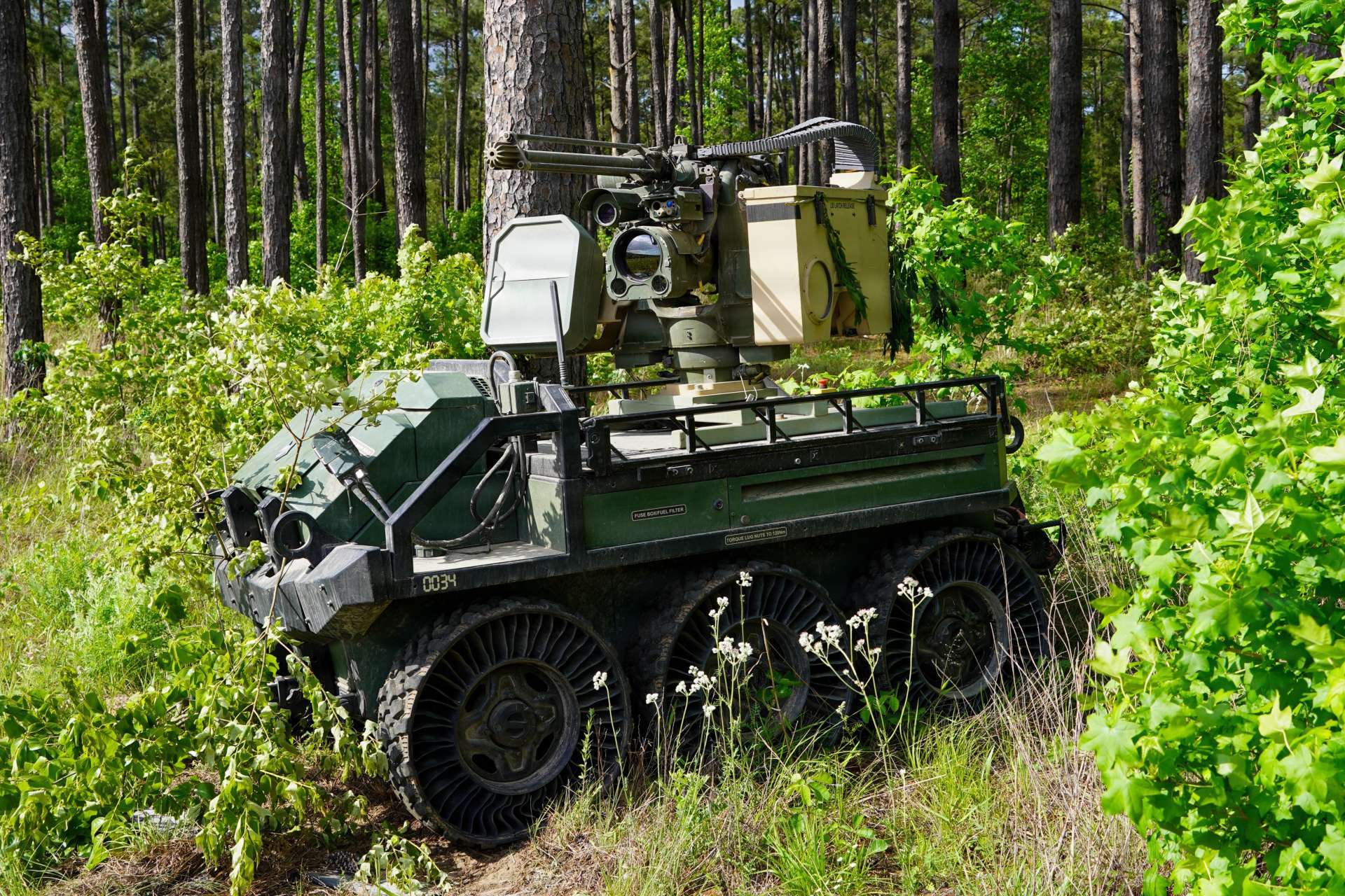 The U.S. Army’s deployment of an armed Hunter Wolf unmanned ground vehicle in a high-intensity Fort Polk exercise highlights a decisive shift toward integrating robotic systems into frontline logistics and tactical security operations (Picture Source: U.S. Army)