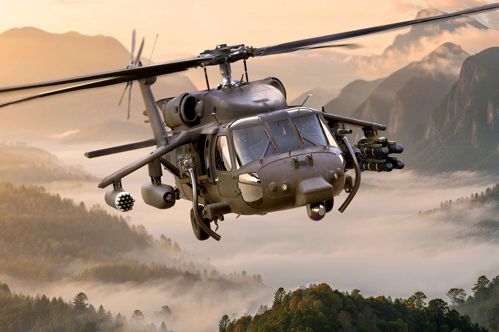 Sikorsky’s new Armed Black Hawk kits add close-support and precision-strike capability to existing UH-60/S-70 helicopters, giving operators a faster and more affordable way to expand combat roles without buying dedicated new attack aircraft (Picture source: Lockheed Martin).
