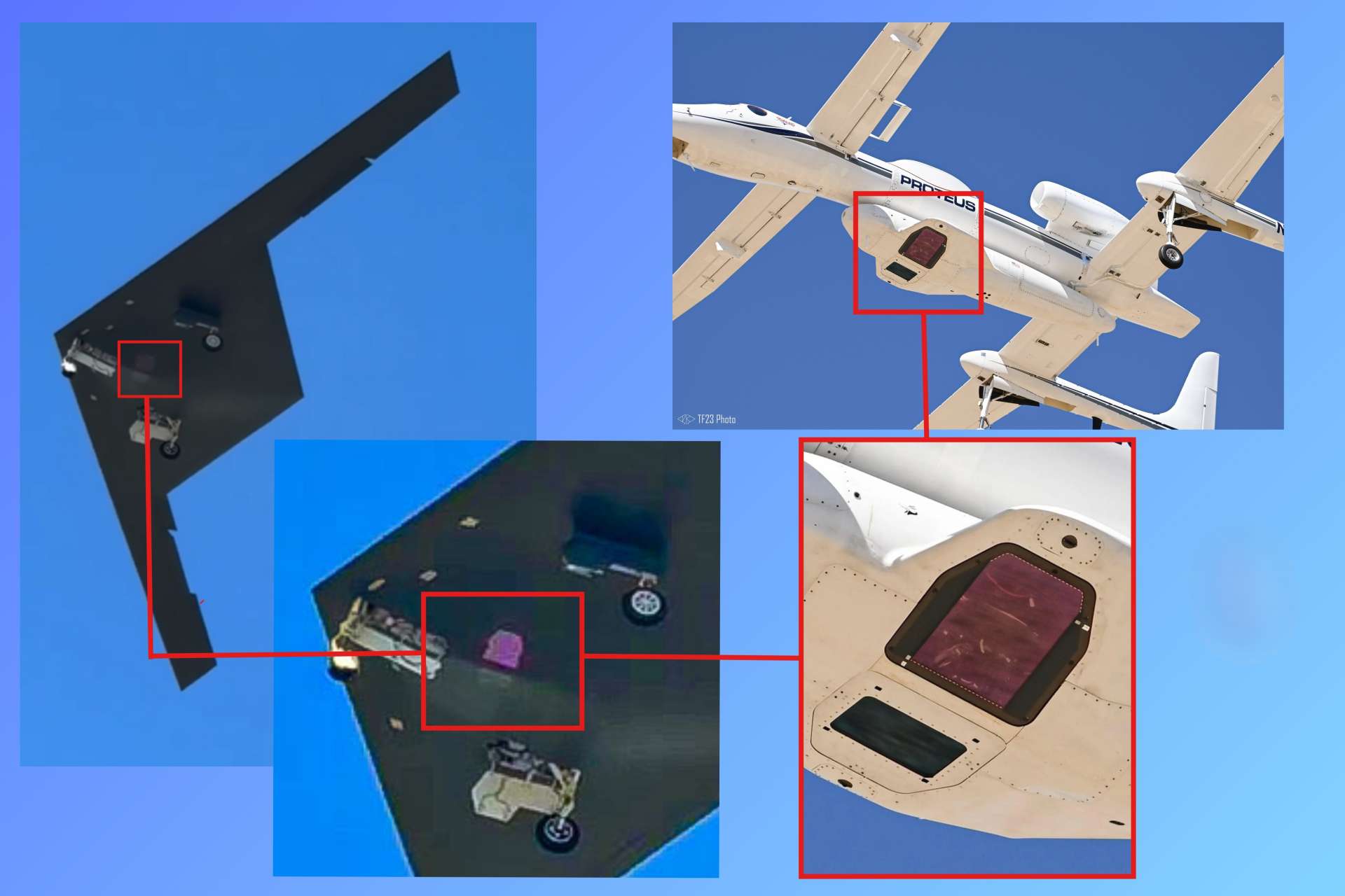 New footage from Larissa in Greece appears to show the elusive RQ-180 stealth drone with a visible underside sensor, offering rare evidence of its likely deep-penetration ISR role (Pictures Source: Efthymios Siakaras / TF23 Photo)