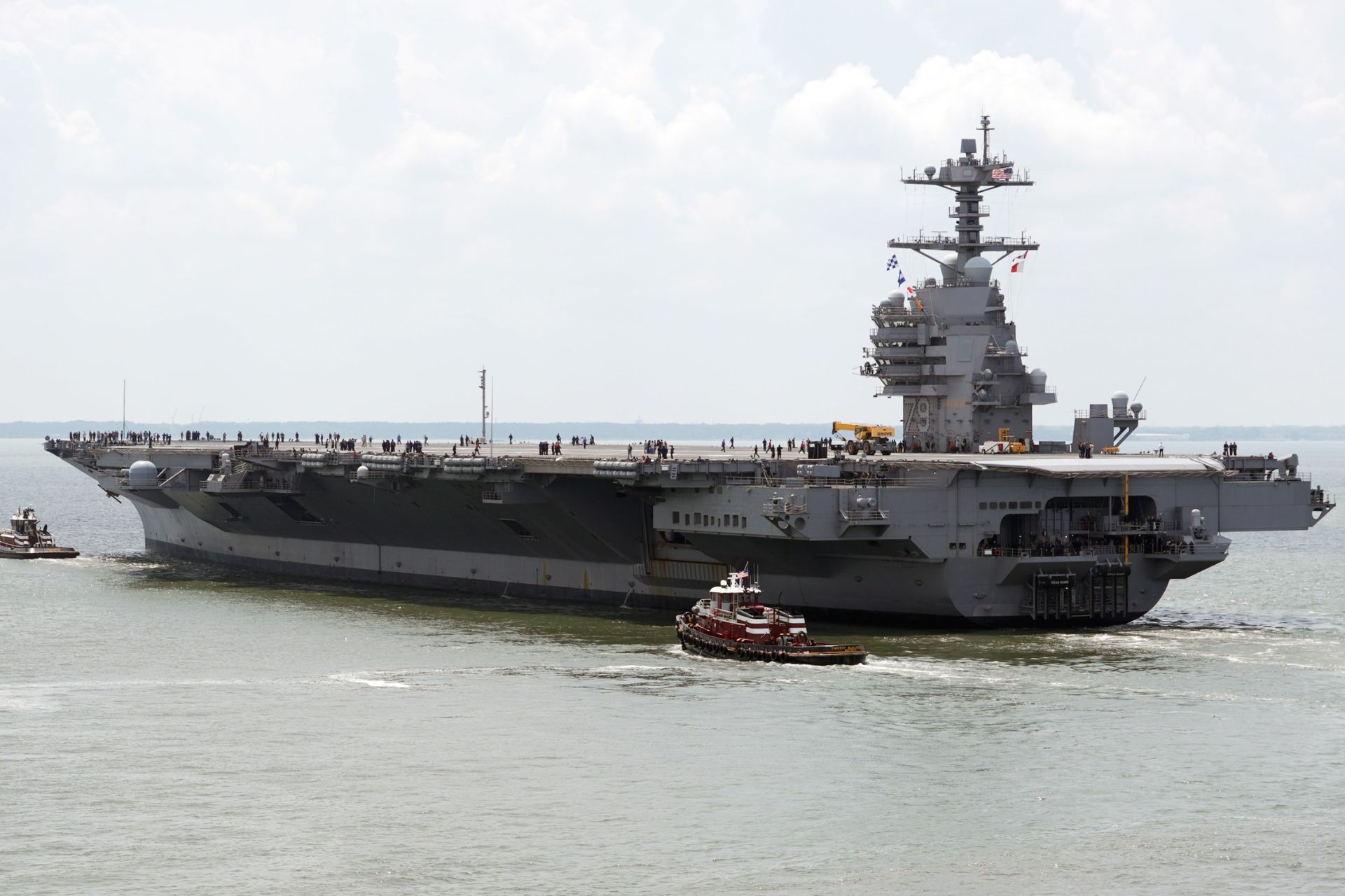 John F. Kennedy had departed from its Newport News Shipbuilding division to begin acceptance trials, stating that the campaign would test and evaluate key ship systems and components at sea (Picture source: HII)