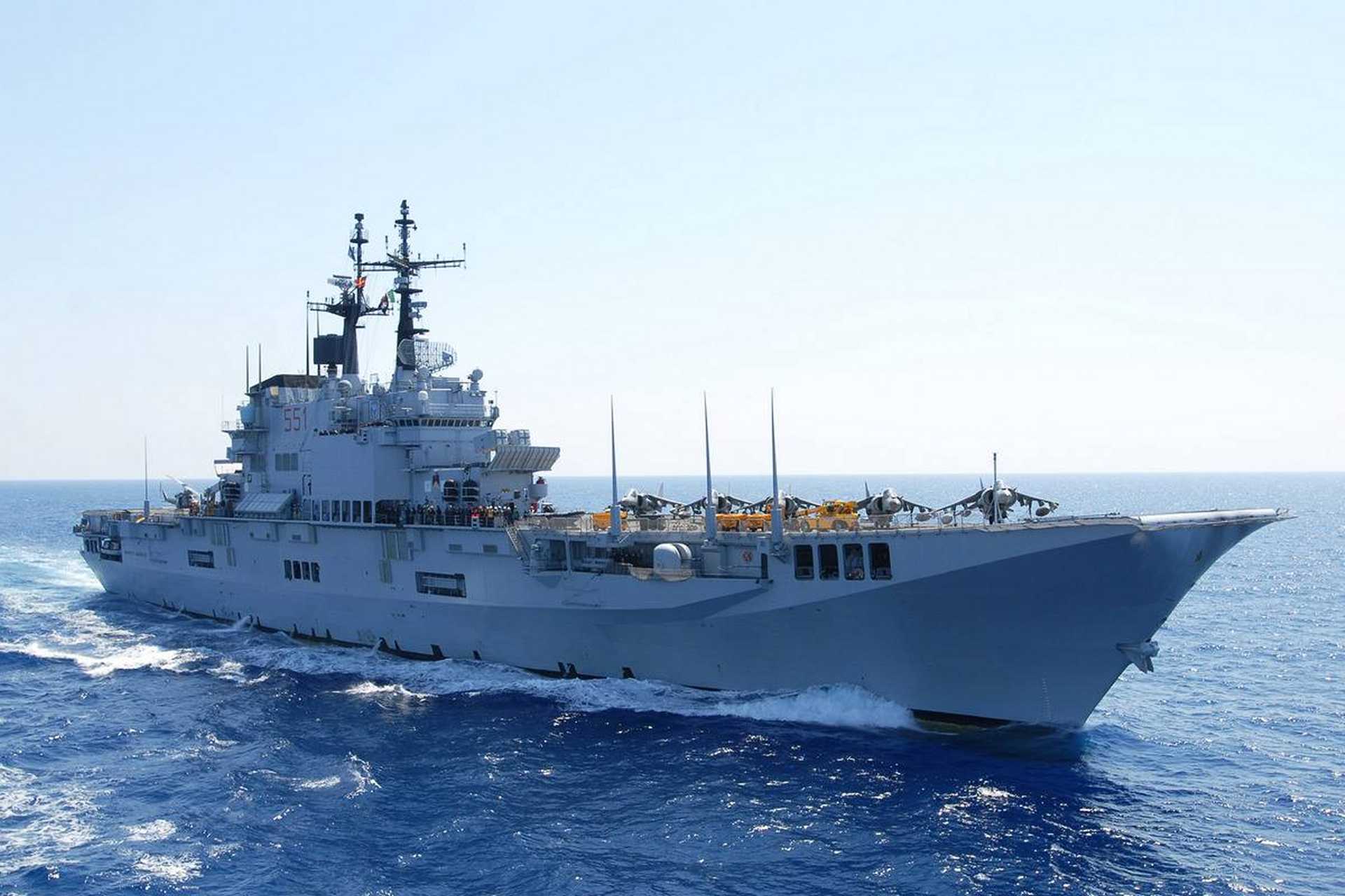 The Giuseppe Garibaldi (C 551) was laid down on March 26, 1981, launched on June 11, 1983, and commissioned into the Italian Navy on September 30, 1985. (Picture source: Italian Navy)