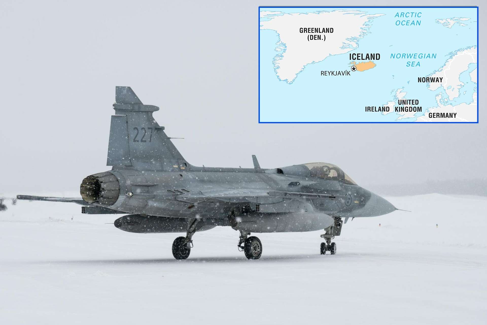 Six Swedish JAS 39 Gripen fighters have deployed to Iceland for NATO air policing, marking Sweden’s first operational contribution to Alliance air defense while reinforcing deterrence in the Arctic and North Atlantic (Picture Source: Britannica / NATO / Swedish Armed Forces)