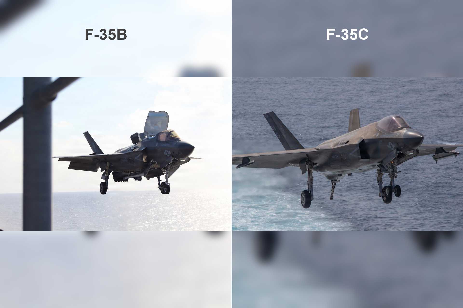 U.S. Marine Corps F-35B and F-35C Lightning II aircraft illustrate the service’s expanding fifth generation fleet, which will reach 205 F-35Bs and 56 F-35Cs by the end of 2026 under the 2026 Aviation Plan and TACAIR Transition Plan.