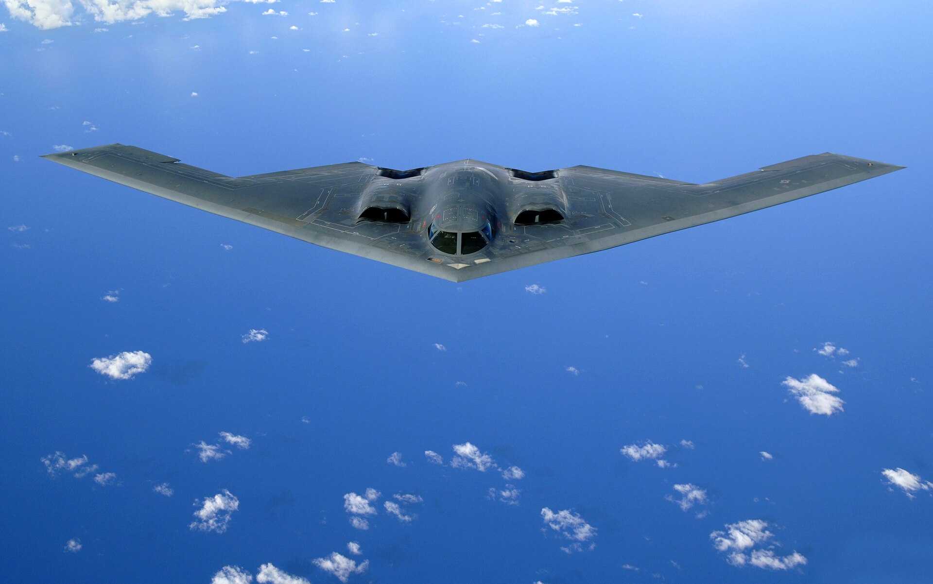 The B-2 Spirit, an American strategic stealth bomber, entered service in 1997 to penetrate defended airspace while carrying conventional and nuclear payloads, and the U.S. Air Force plans to operate the 19 available B-2s until the early 2030s. (Picture source: U.S. Air Force)
