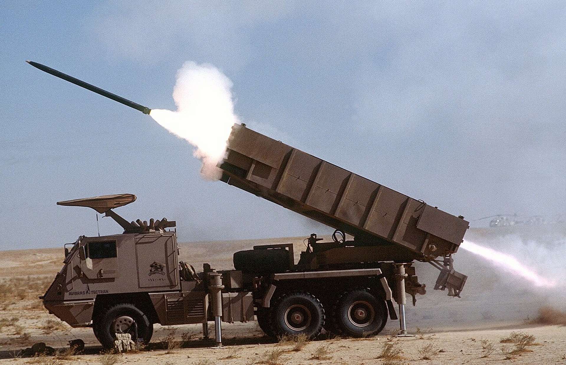 ASTROS II is a wheeled, modular rocket artillery launcher firing multiple rocket calibers and future long-range missiles, delivering rapid shoot-and-scoot strikes from close support to deep fires out to 300 km (Picture source: U.S. DoW).