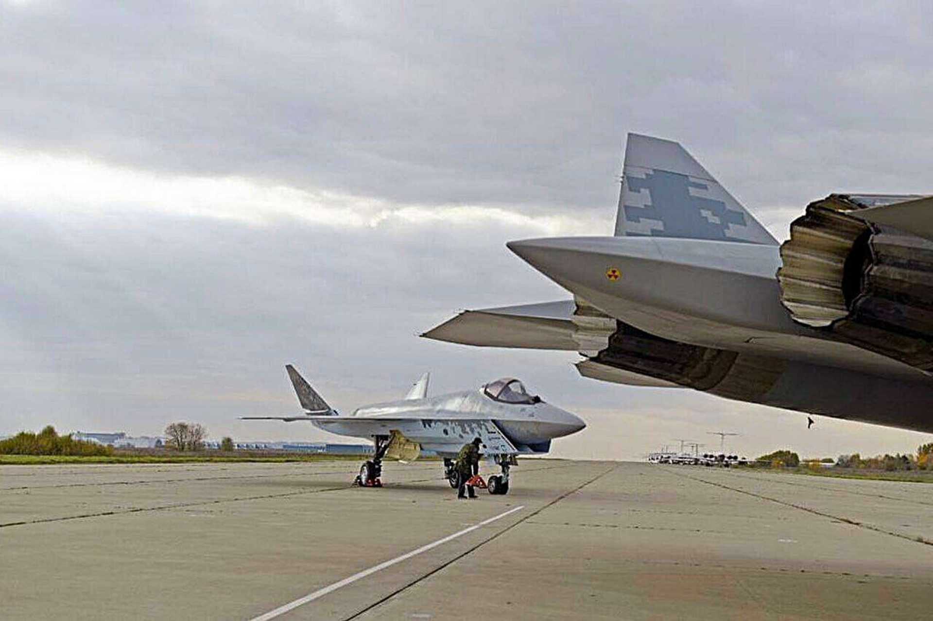 Development of the Su-75 has followed a trajectory shaped by funding limits, revised timelines, and broader geopolitical pressures; the first flight was initially scheduled for 2023, later delayed to 2024, then 2025, and eventually early 2026. (Picture source: Russian MoD)