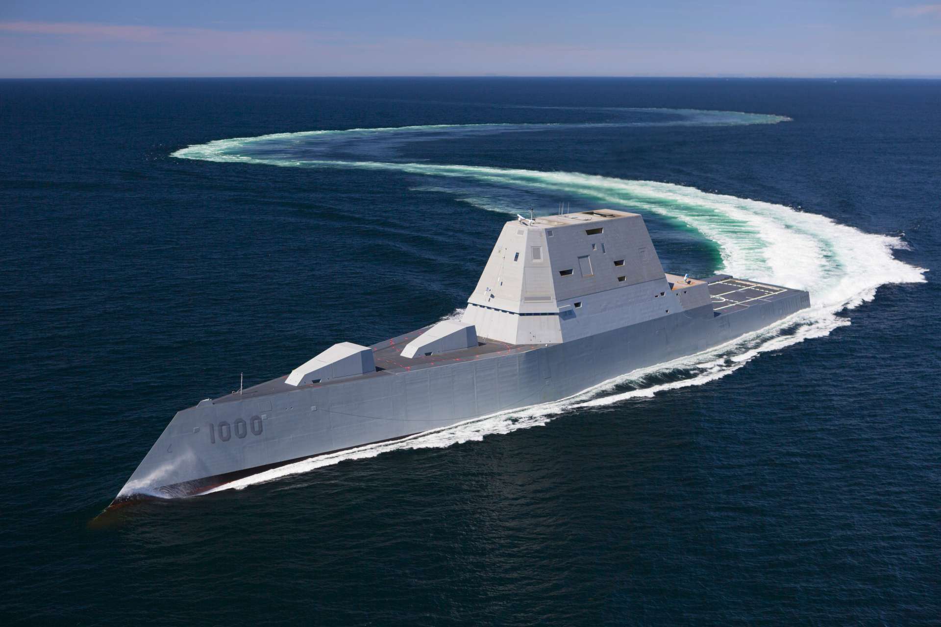 USS Zumwalt (DDG 1000) completed builder’s sea trials in January 2026, marking its first return to sea after conversion for conventional hypersonic strike (Picture Source: U.S. Navy)