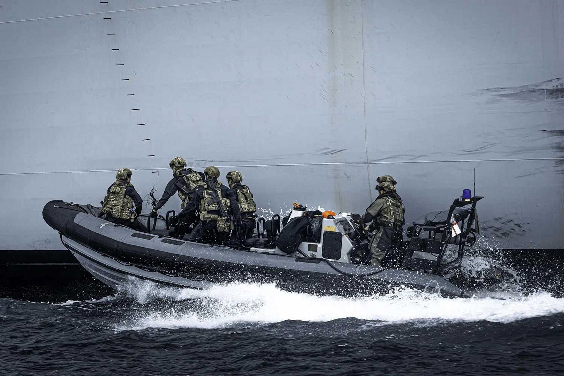 Future implications linked to this legal mechanism could include UK's Royal Navy surface ships stopping and detaining vessels, supported by surveillance aircraft and potentially special forces boarding teams if authorized. (Picture source: UK MoD)