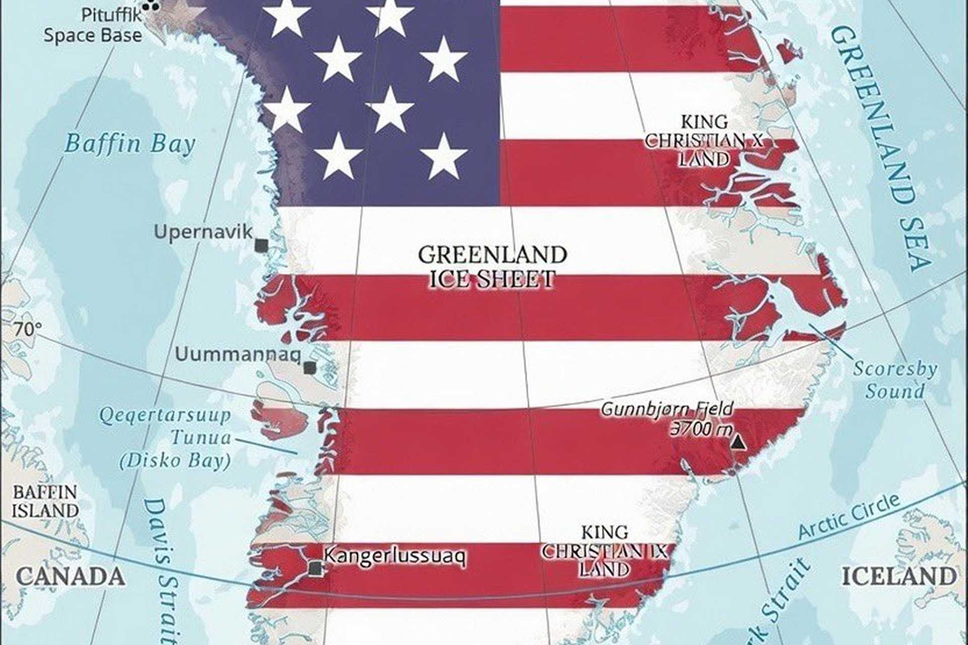 If Greenland accepted a COFA arrangement, the country could not pursue independent defense arrangements, allow foreign military basing, or enter into defense treaties with third countries without U.S. consent. (Picture source: X/Katie Miller)
