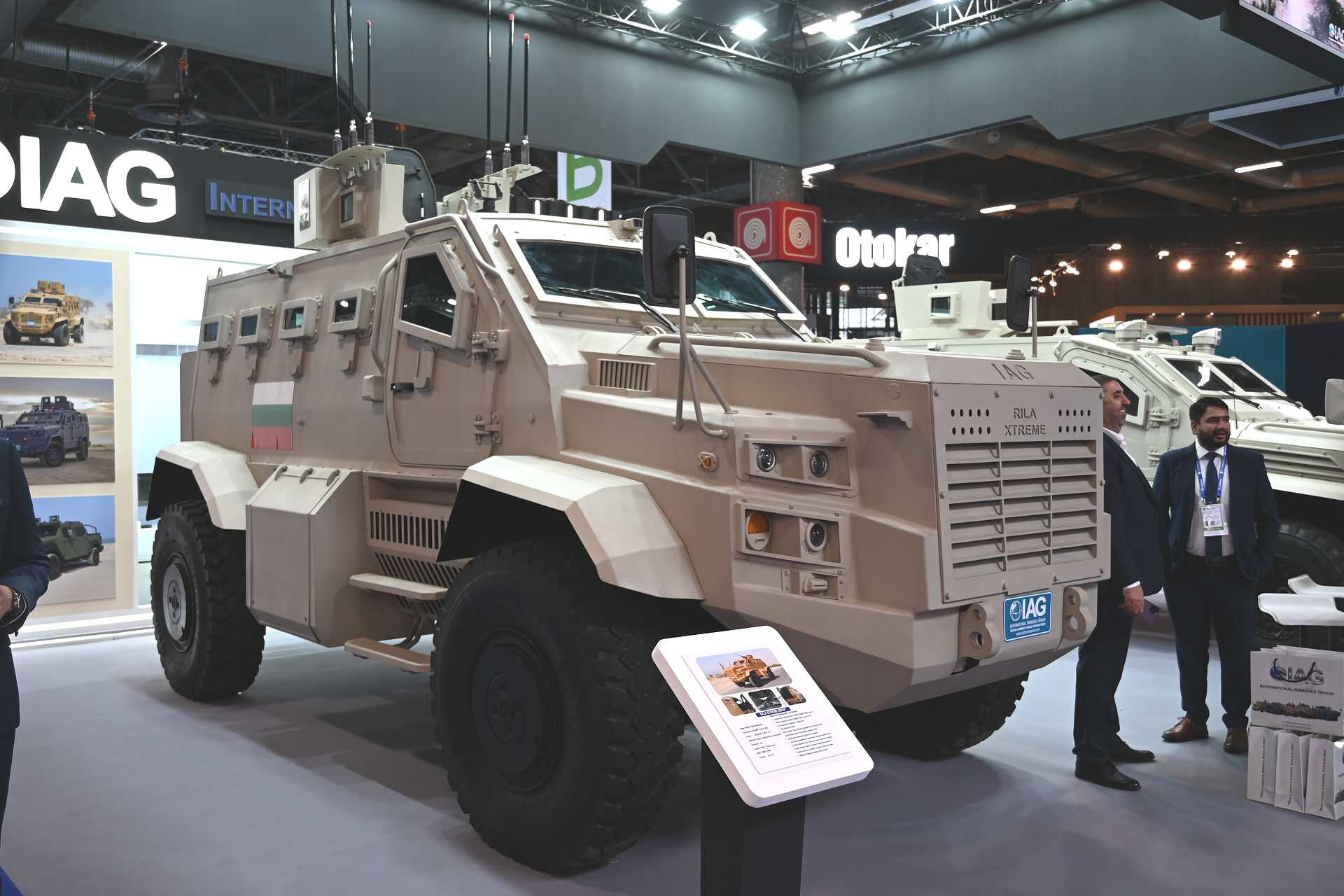 Rila Xtreme tactical armored vehicle displayed by International Armored Group (IAG) at Eurosatory 2026, showcasing the company's next-generation approach to protected mobility with enhanced survivability, all-terrain performance, and rapid global production capability for military and security forces. (Picture source: Army Recognition)