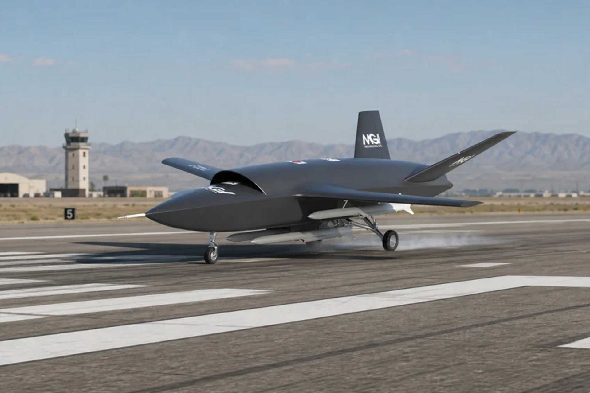 The T-022 Vortex is considerably shorter than the fighters it would support in combat, including the Eurofighter Typhoon and the F-35A, while its narrower span reduces structural mass and drag but also limits the internal volume available. (Picture source: MGI Engineering)