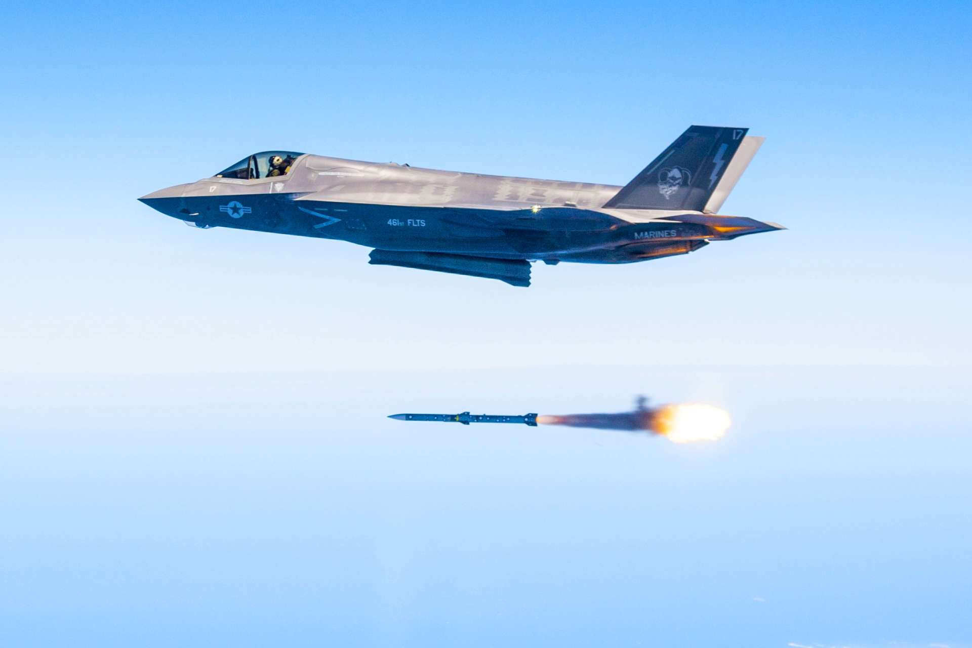 U.S.-European talks on AIM-120 AMRAAM co-production and a Patriot PAC-3 support facility could strengthen NATO air defense by expanding missile supply, sustainment, and readiness in Europe (Picture Source: U.S. Air Force)