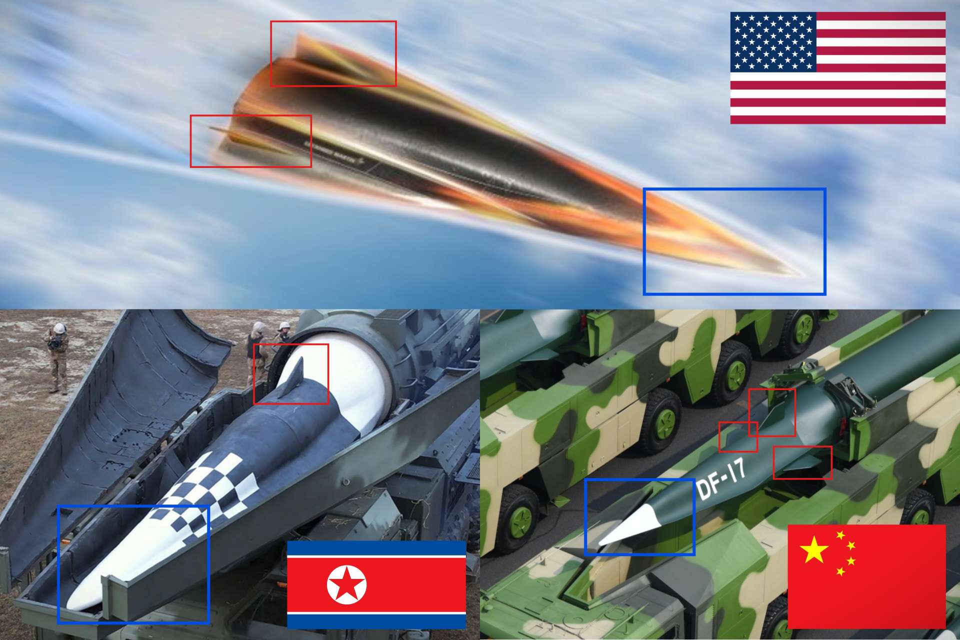 Lockheed Martin’s NXGB hypersonic glide body signals a U.S. push to build faster, longer-range strike weapons that can be produced at scale against growing Chinese and North Korean missile threats (Picture Source: Lockheed Martin / Chinese and North Korean Media / Edited By Army Recognition Group)