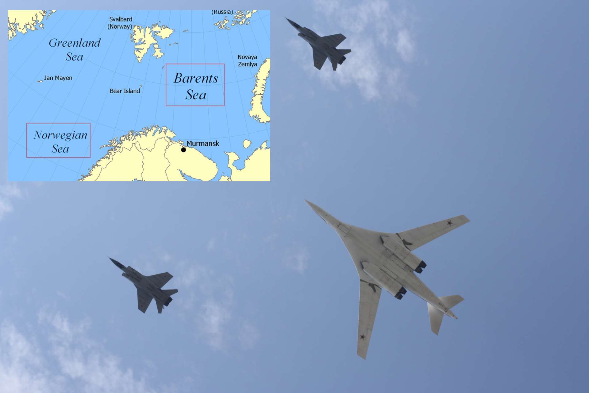Russia’s 16-hour Tu-160 bomber flight under MiG-31 escort over the Barents and Norwegian Seas underscored Moscow’s long-range aviation reach near NATO’s Arctic flank (Picture Source: U.S. Air Force)