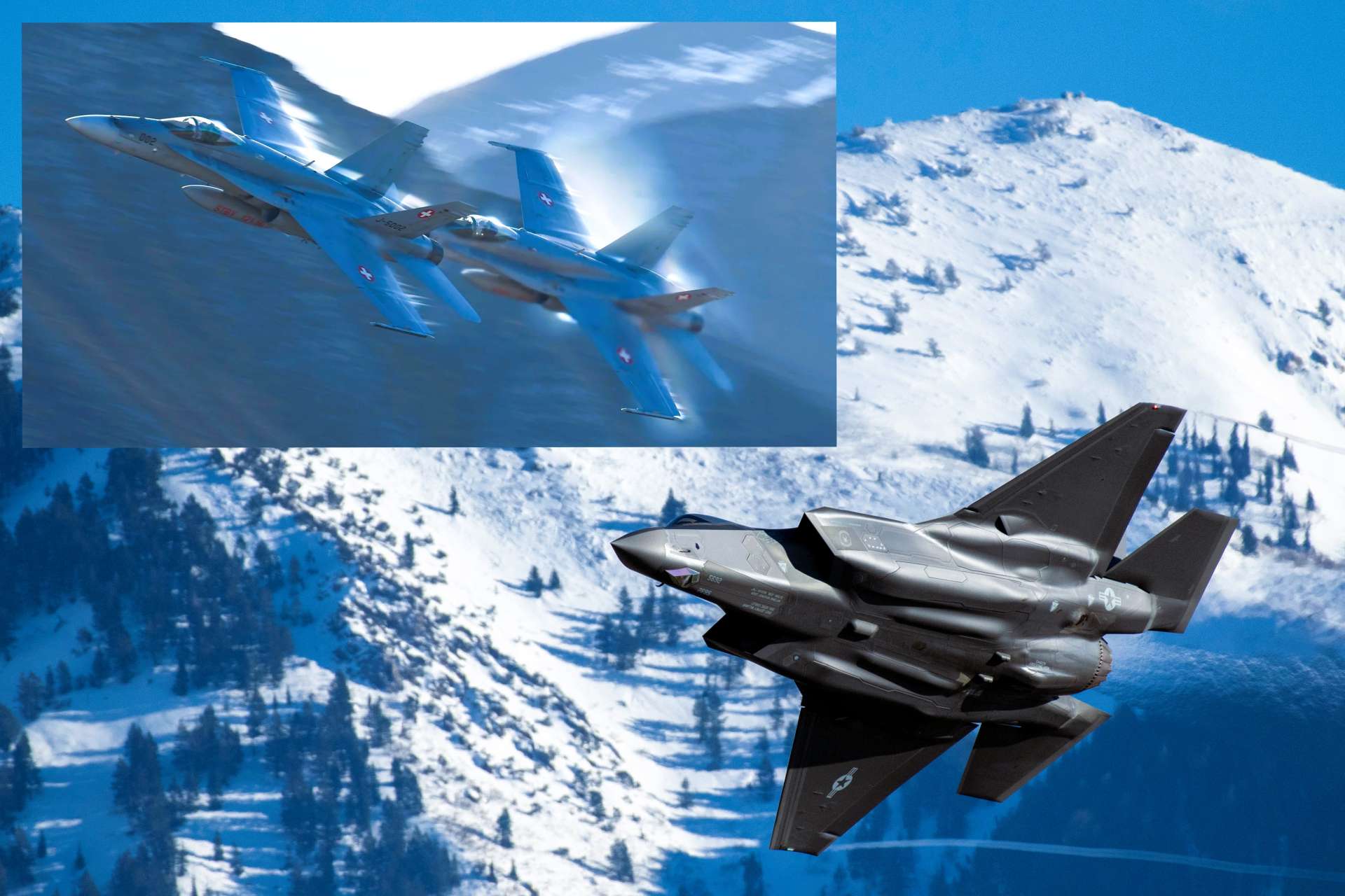 Switzerland has completed a major life-extension program for its F/A-18 Hornet fleet, ensuring continuous air defense readiness as the country's first F-35A fighter enters assembly and the Swiss Air Force begins its transition to fifth-generation combat aviation (Picture Source: U.S. Air Force / EuropeanAirShows-SimonSchibli / Edited By Army Recognition Group