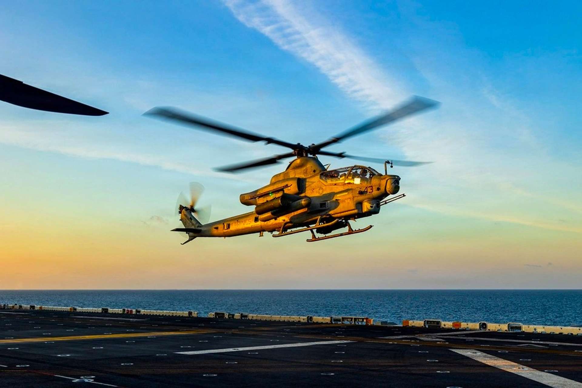 A newly released U.S. Marine Corps image of an AH-1Z Viper landing aboard USS Boxer in the South China Sea highlights the forward deployment of a combat-ready amphibious force capable of deterrence, rapid crisis response, and expeditionary operations across the Indo-Pacific (Picture Source: U.S. Marines)