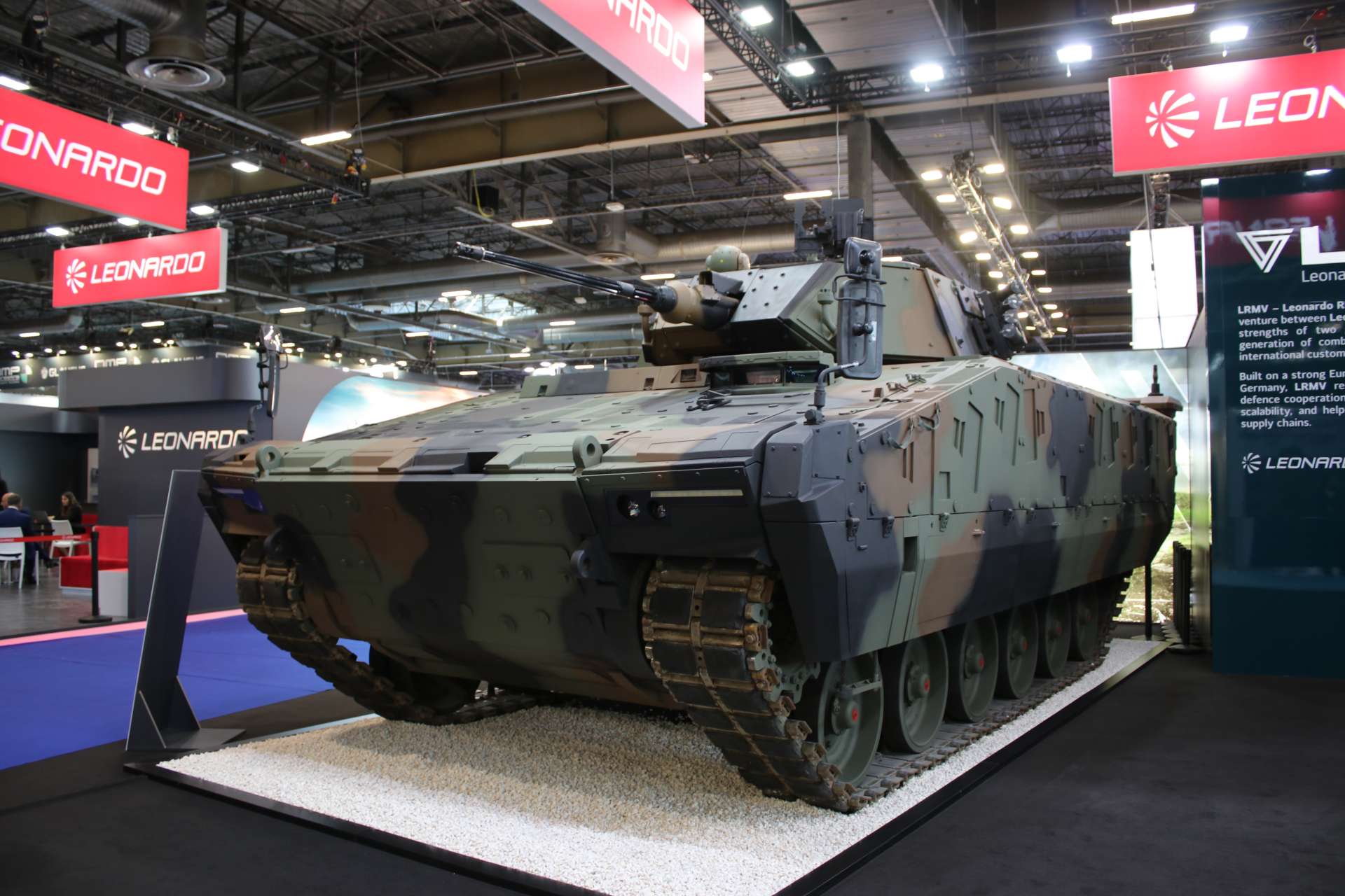 Leonardo Rheinmetall Military Vehicles unveiled the A2CS at Eurosatory 2026, a modular tracked armored combat vehicle family designed to unify infantry fighting, air defense, fire support, logistics, and command roles within a common digital and mobility architecture for future European heavy brigades (Picture Source: Army Recognition Group)