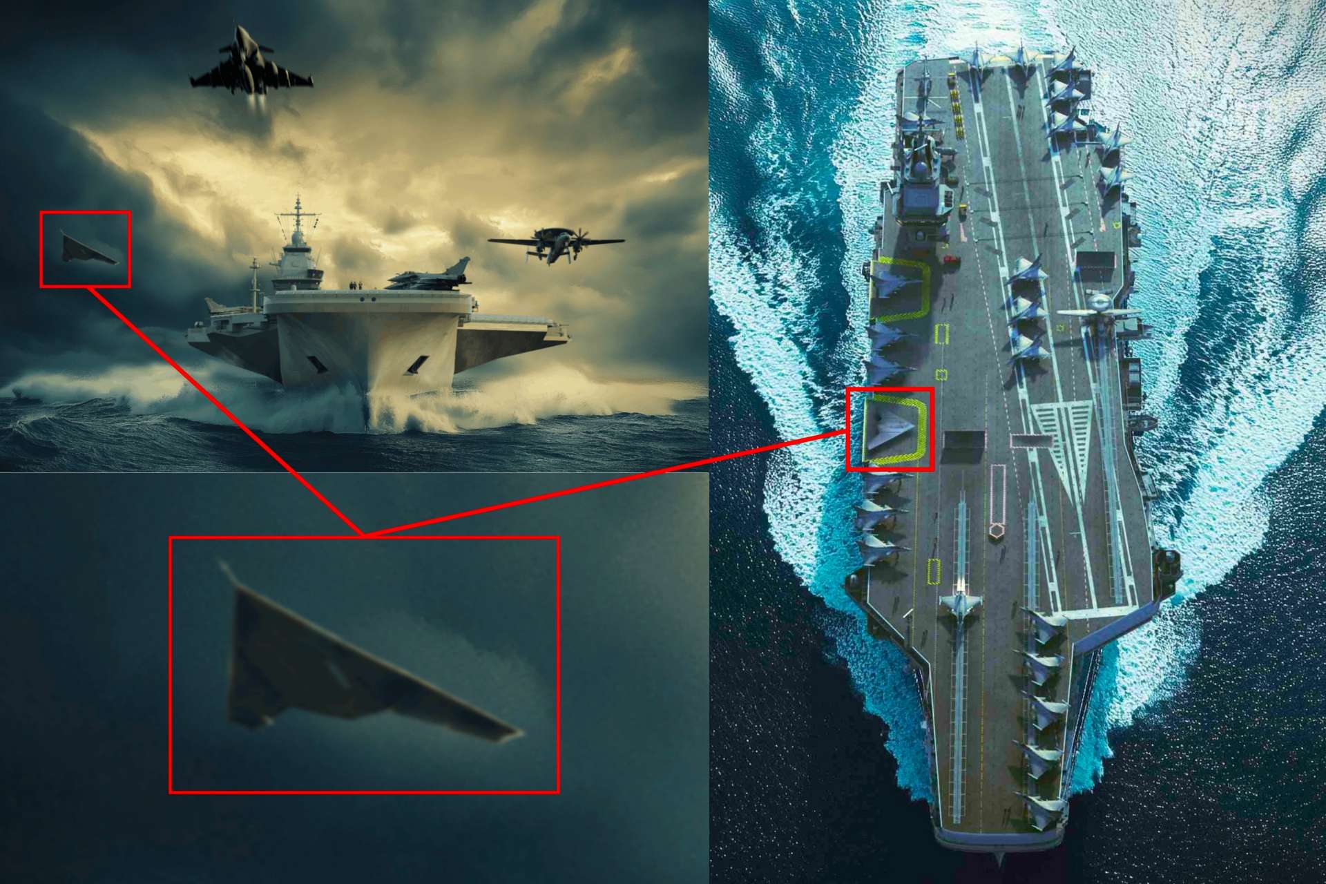 France’s France Libre carrier program highlights a growing emphasis on integrating stealth unmanned systems into future naval air operations alongside traditional carrier-based fighters (Picture Source: NAVAL Group / DGA)
