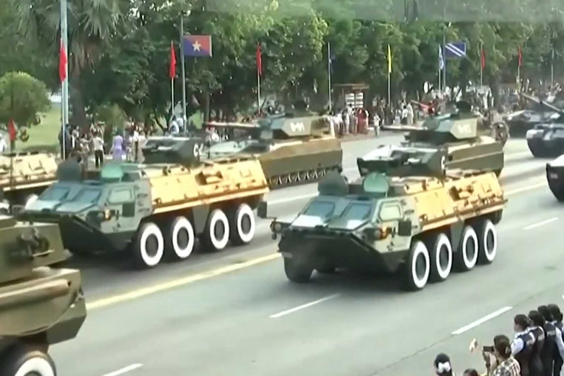 The industrial basis for the local production of BTR-4 IFVs originates from a 2018 agreement between Myanmar and Ukrspecexport, which created a joint venture to produce armored vehicles on Myanmar territory. (Picture source: X/Andrei_bt)