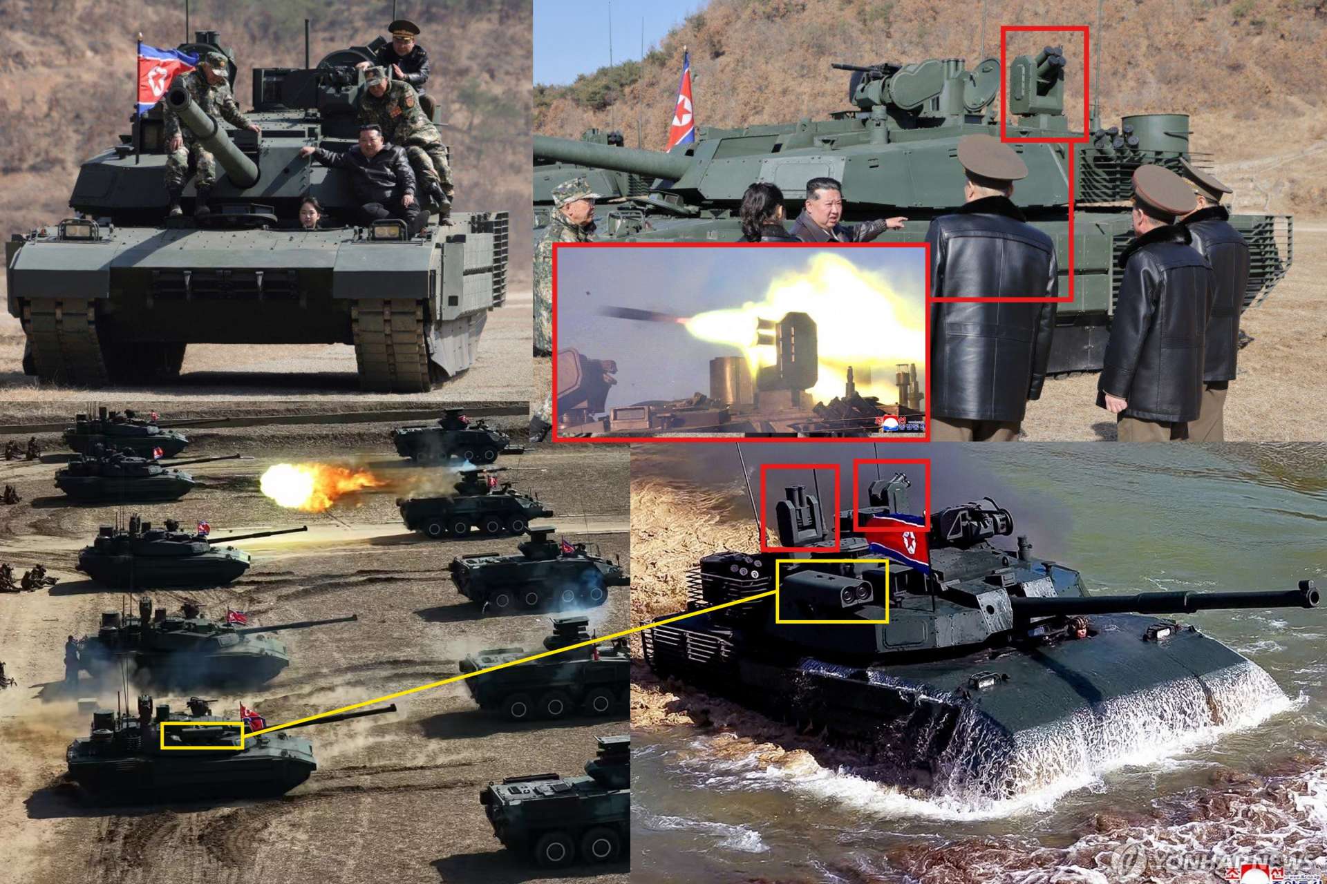 North Korea showcased its Chonma-20 tank in a March 19 combined-arms drill, signaling a push toward modern, drone-resistant armored warfare (Picture source: KCNA)