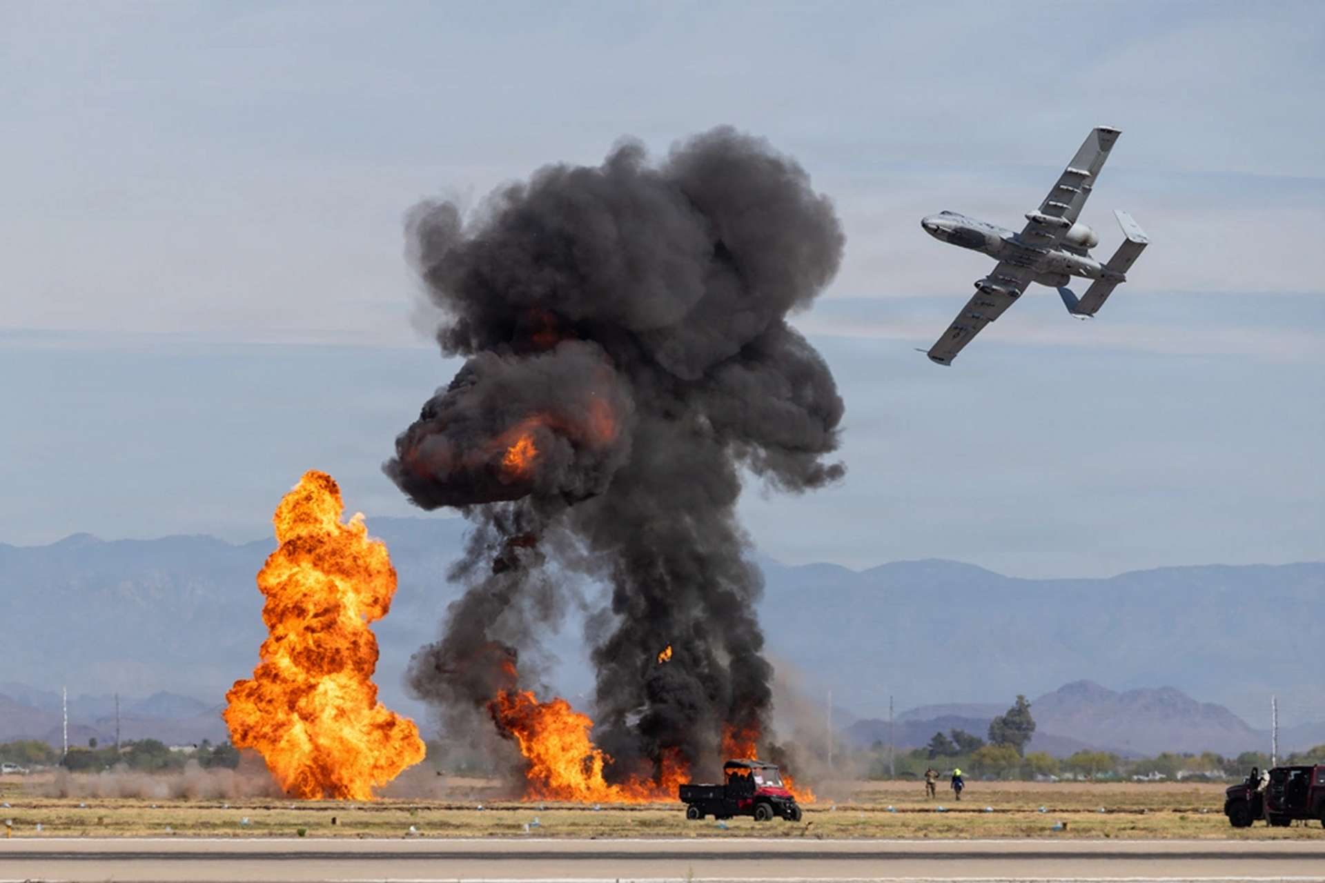 A-10C Thunderbolt II attack aircraft deployed for Operation Epic Fury underscore a shift toward persistent close air support, coastal interdiction, and possible battlefield shaping for limited U.S. ground operations against Iranian positions near the Strait of Hormuz (Picture source: U.S. DoW).