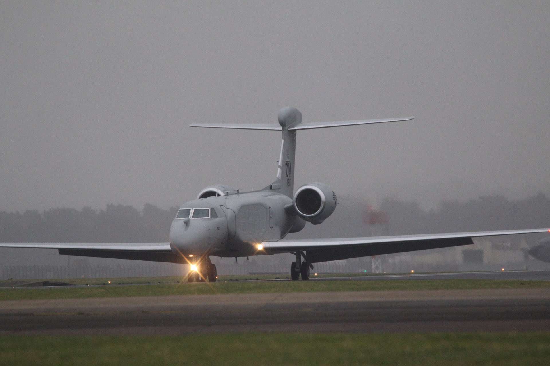 The U.S. Air Force has forward-deployed two EA-37B Compass Call aircraft to Europe, positioning its newest electronic warfare platform for a likely first operational mission targeting adversary command and control networks (Picture Source: X-user: @TallGlenn85)