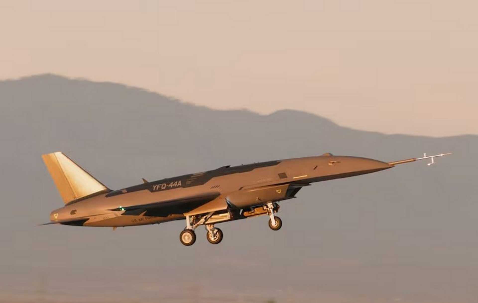 YFQ-44A FURY is a high-speed autonomous “loyal wingman” combat drone designed to operate alongside U.S. Air Force fighters, delivering scalable firepower, extended sensor reach, and reduced pilot risk in contested airspace.