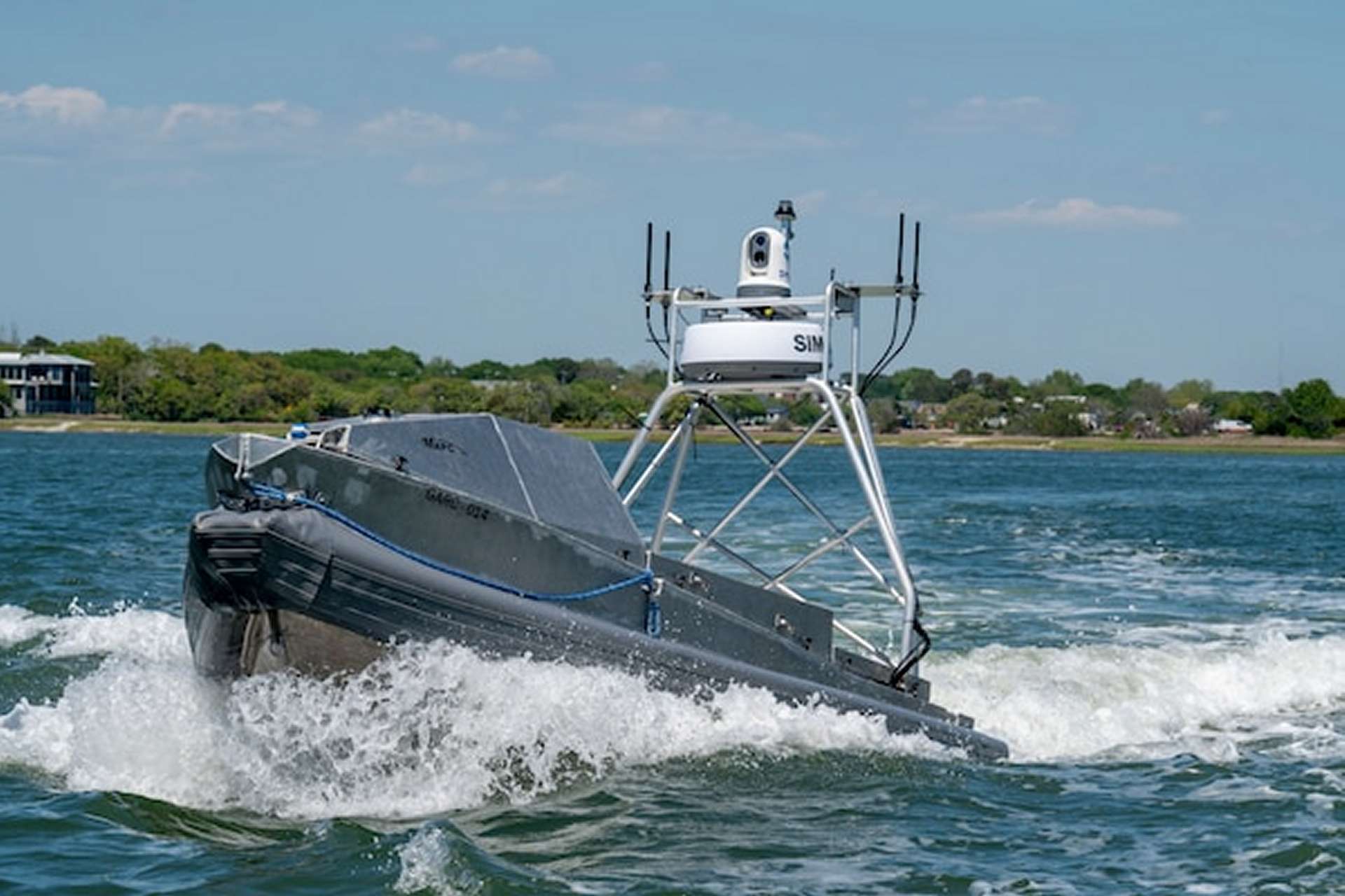 U.S. Navy GARC uncrewed surface vessels are now patrolling in support of Operation Epic Fury against Iran, marking the first confirmed U.S. combat-zone use of drone boats to expand surveillance and maritime security in the Strait of Hormuz (Picture source: U.S. DoW).